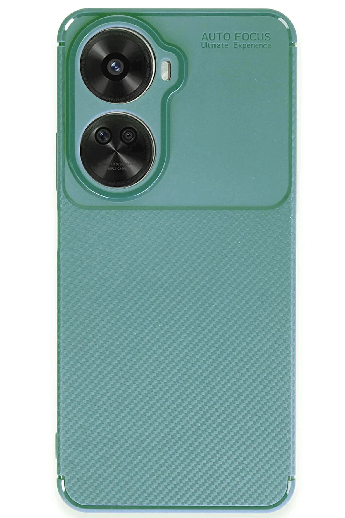 Huawei Nova 12 SE Kılıf Auto Focus Karbon Kapak - Koyu Yeşil