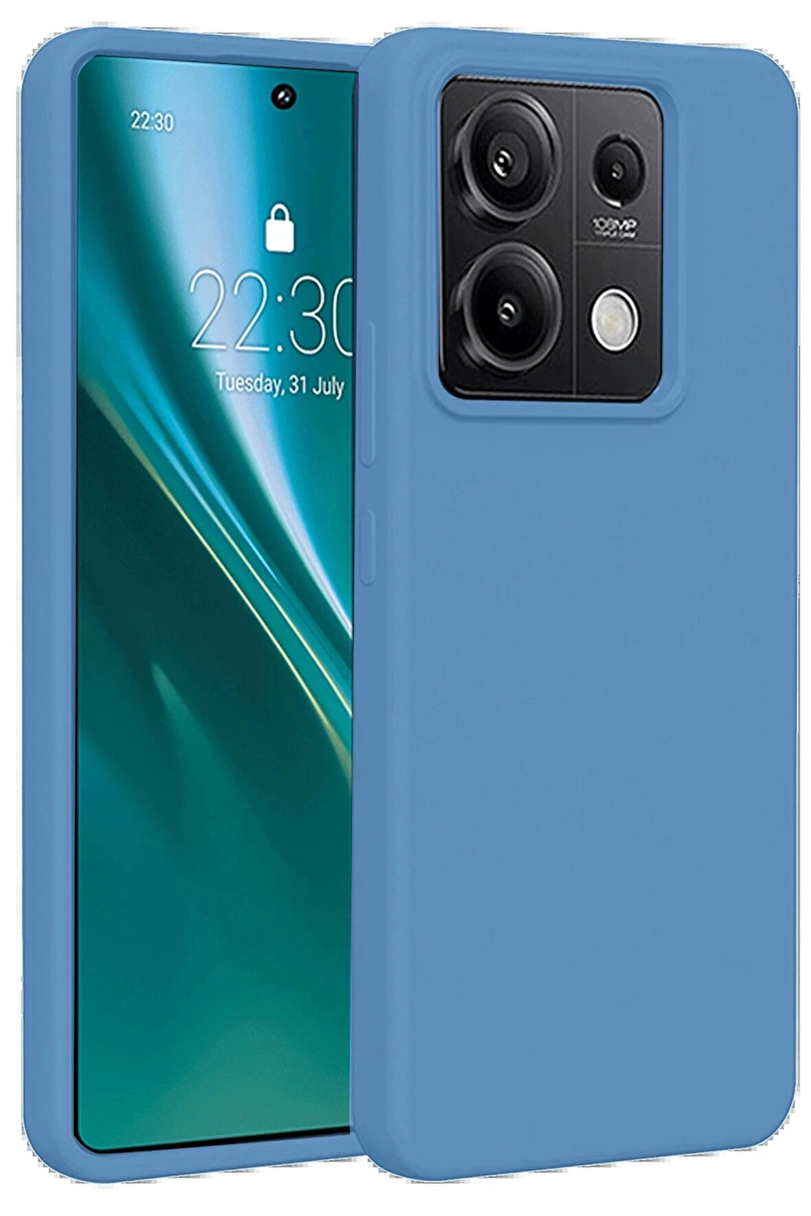 Xiaomi Redmi Note 13 Pro 5G Kılıf First Silikon - Mavi