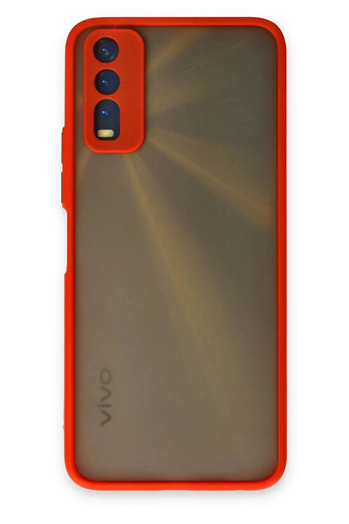 Vivo Y11S Kılıf Montreal Silikon Kapak - Kırmızı