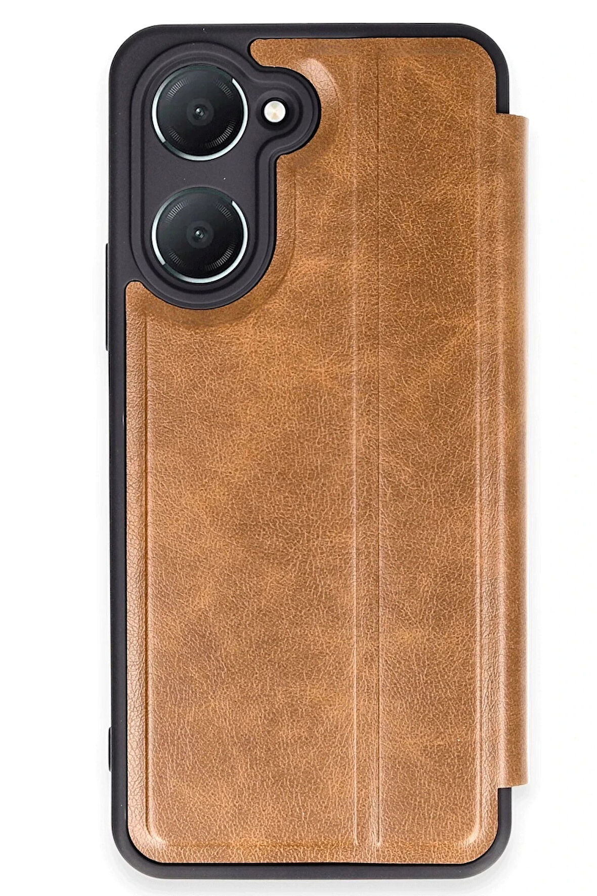 Vivo Y18 Kılıf Flip Cover - Taba