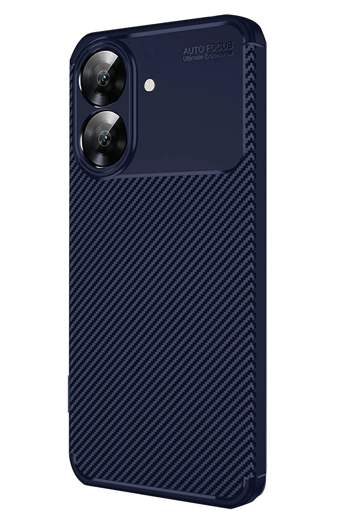 Realme Note 60 Kılıf Auto Focus Karbon Kapak - Lacivert