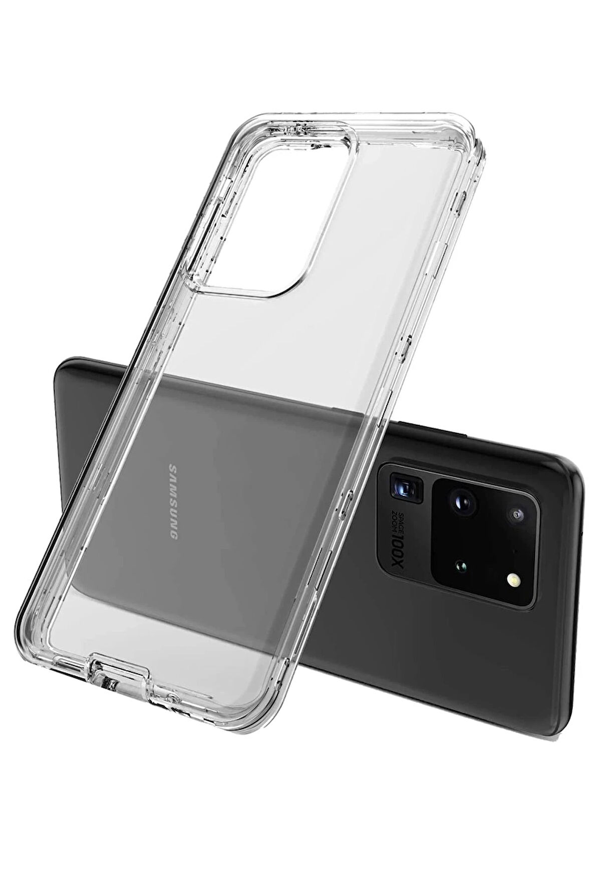 Samsung Galaxy S20 Plus Kılıf Lüx Şeffaf Silikon