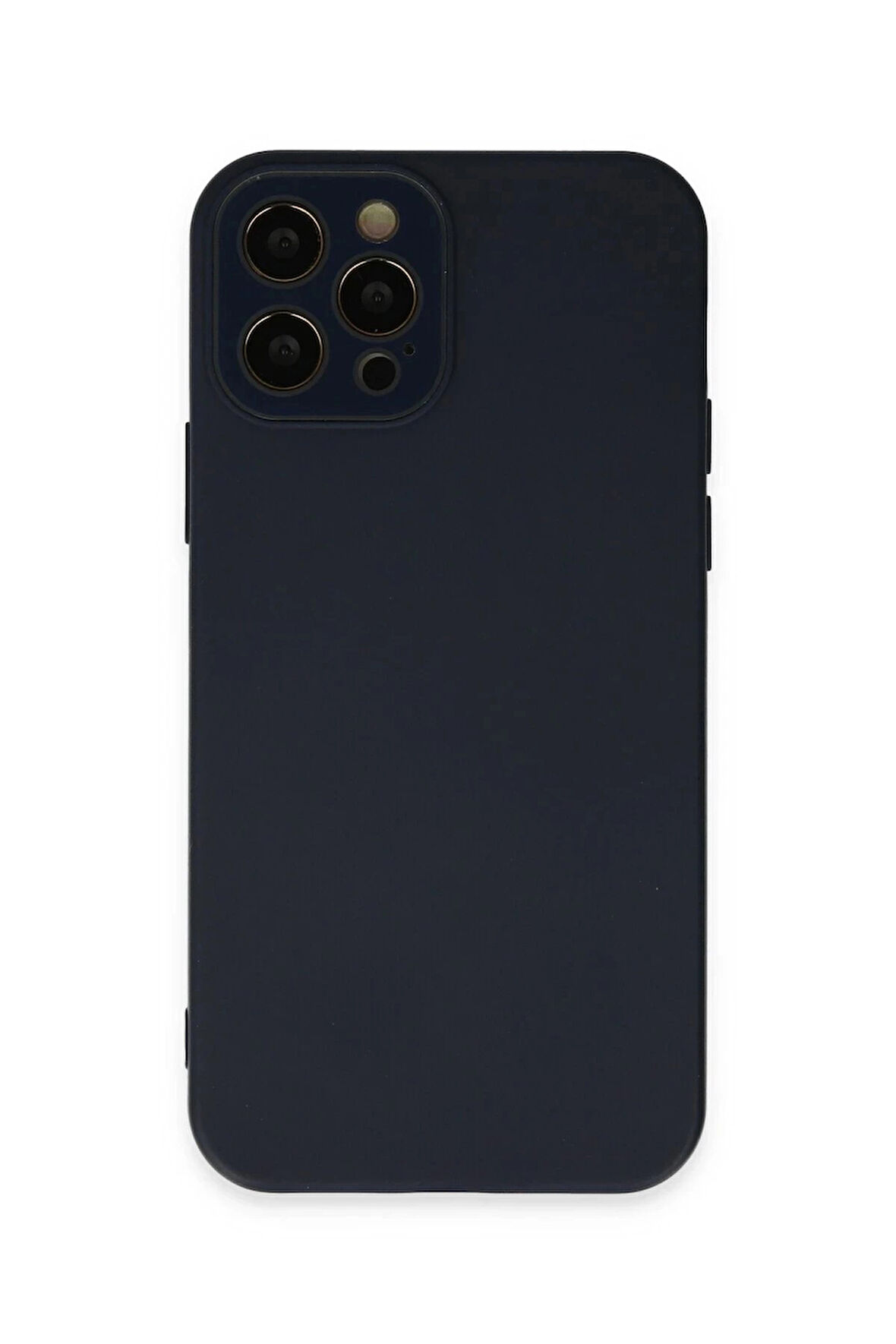 iPhone 12 Pro Kılıf Lansman Glass Kapak - Lacivert