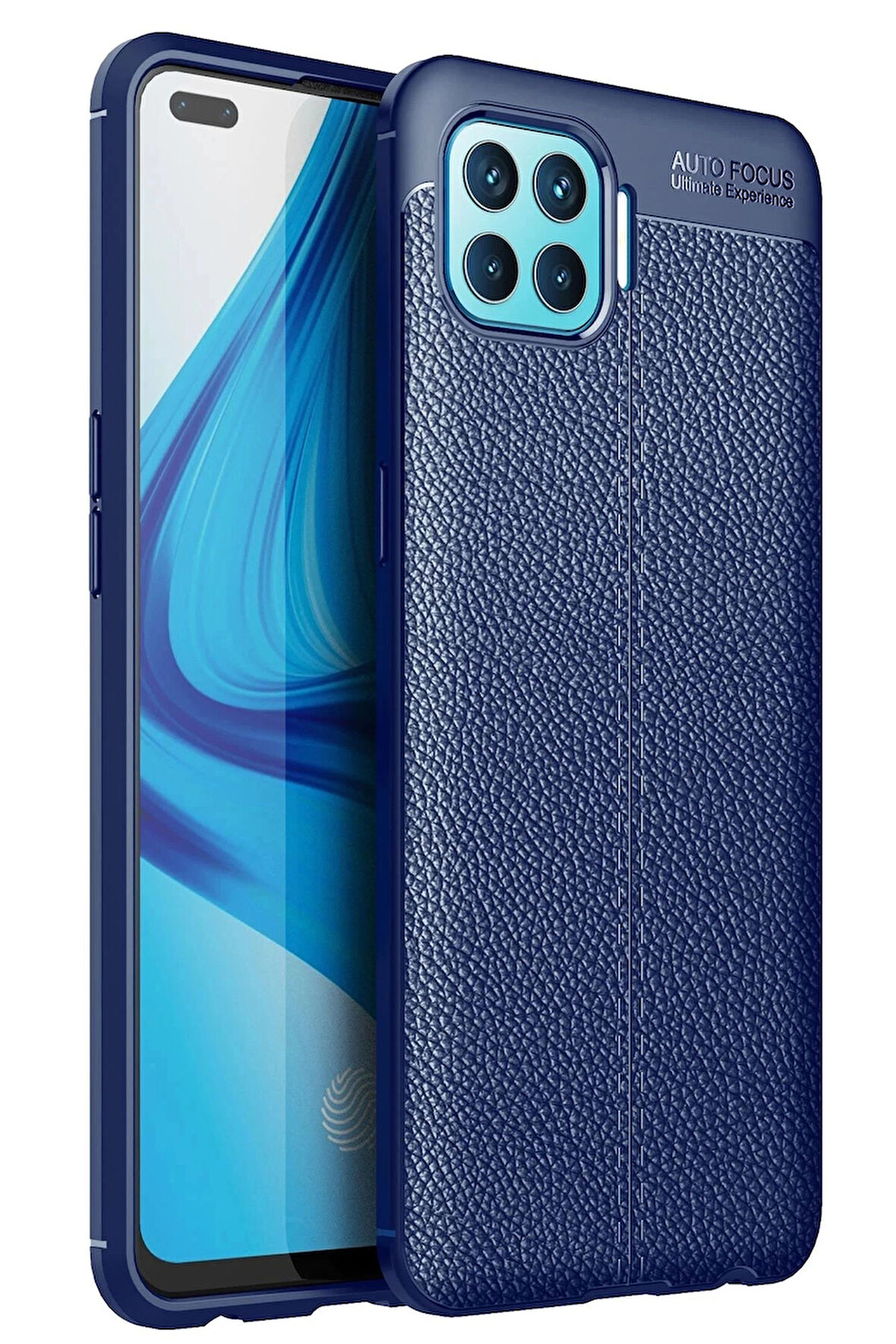 Oppo Reno 4 Lite Kılıf Auto Focus Kapak - Lacivert