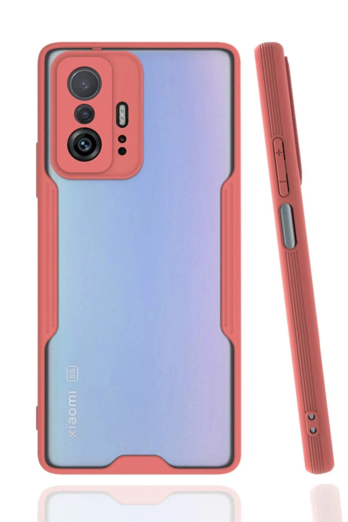 Xiaomi Mi 11T Pro Kılıf Platin Silikon - Pembe
