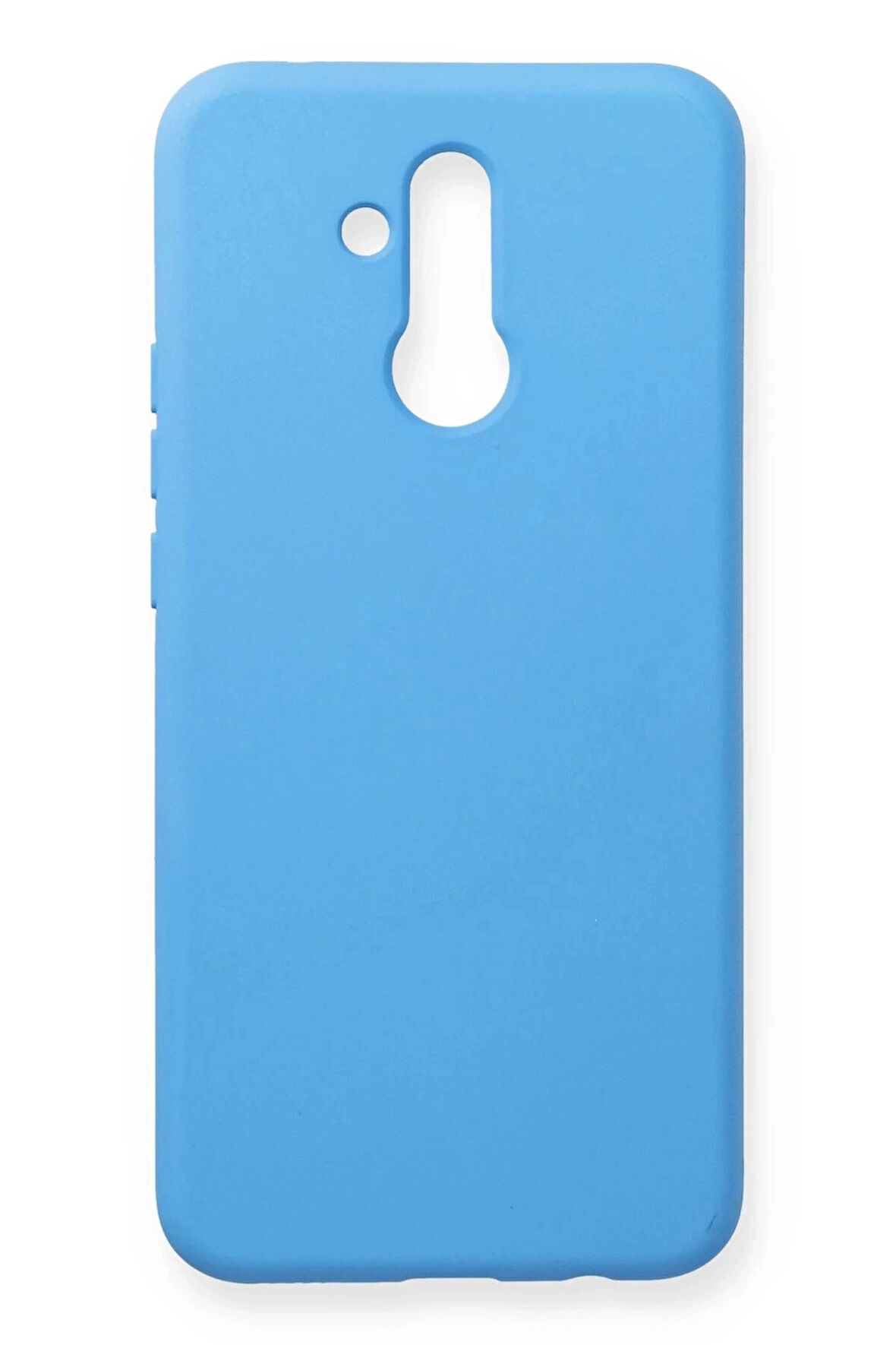 Huawei Mate 20 Lite Kılıf Nano içi Kadife Silikon - Mavi