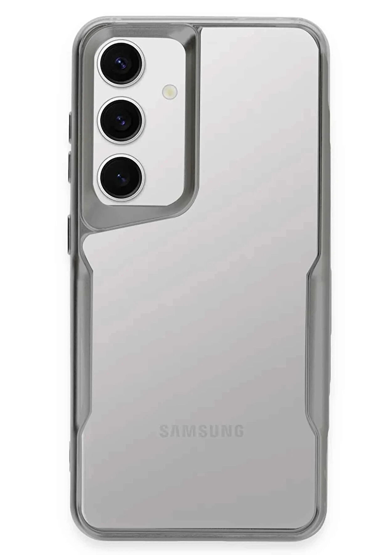 Samsung Galaxy S24 Kılıf Boyi Silikon Kapak - Gümüş