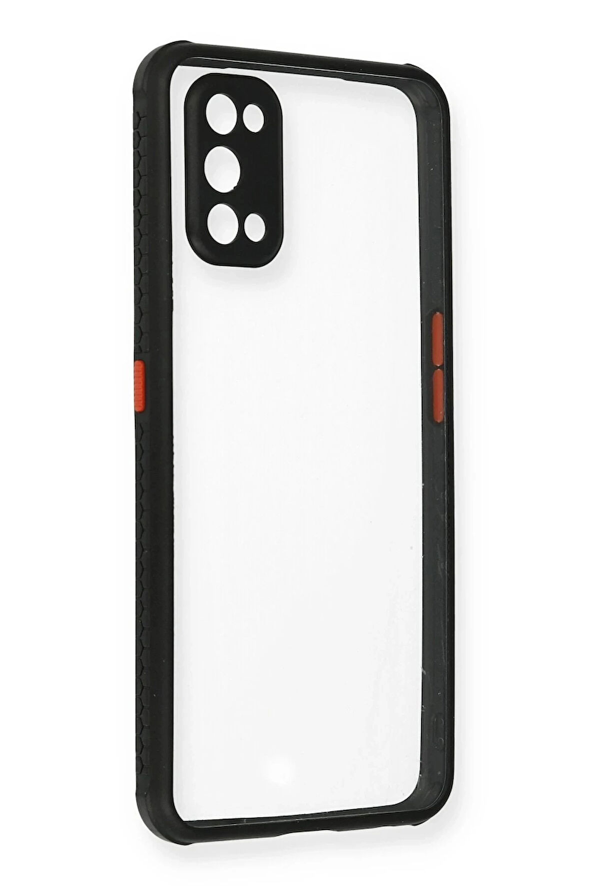 Realme 7 Pro Kılıf Miami Şeffaf Silikon - Siyah