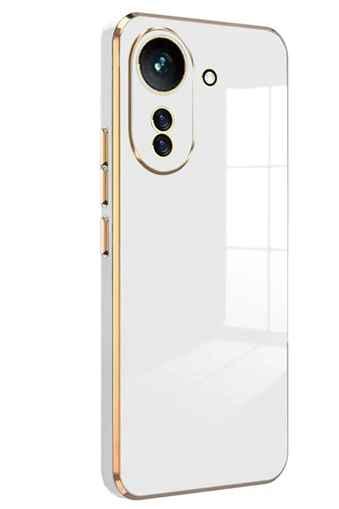 Xiaomi Redmi 13C Kılıf Volet Silikon - Beyaz