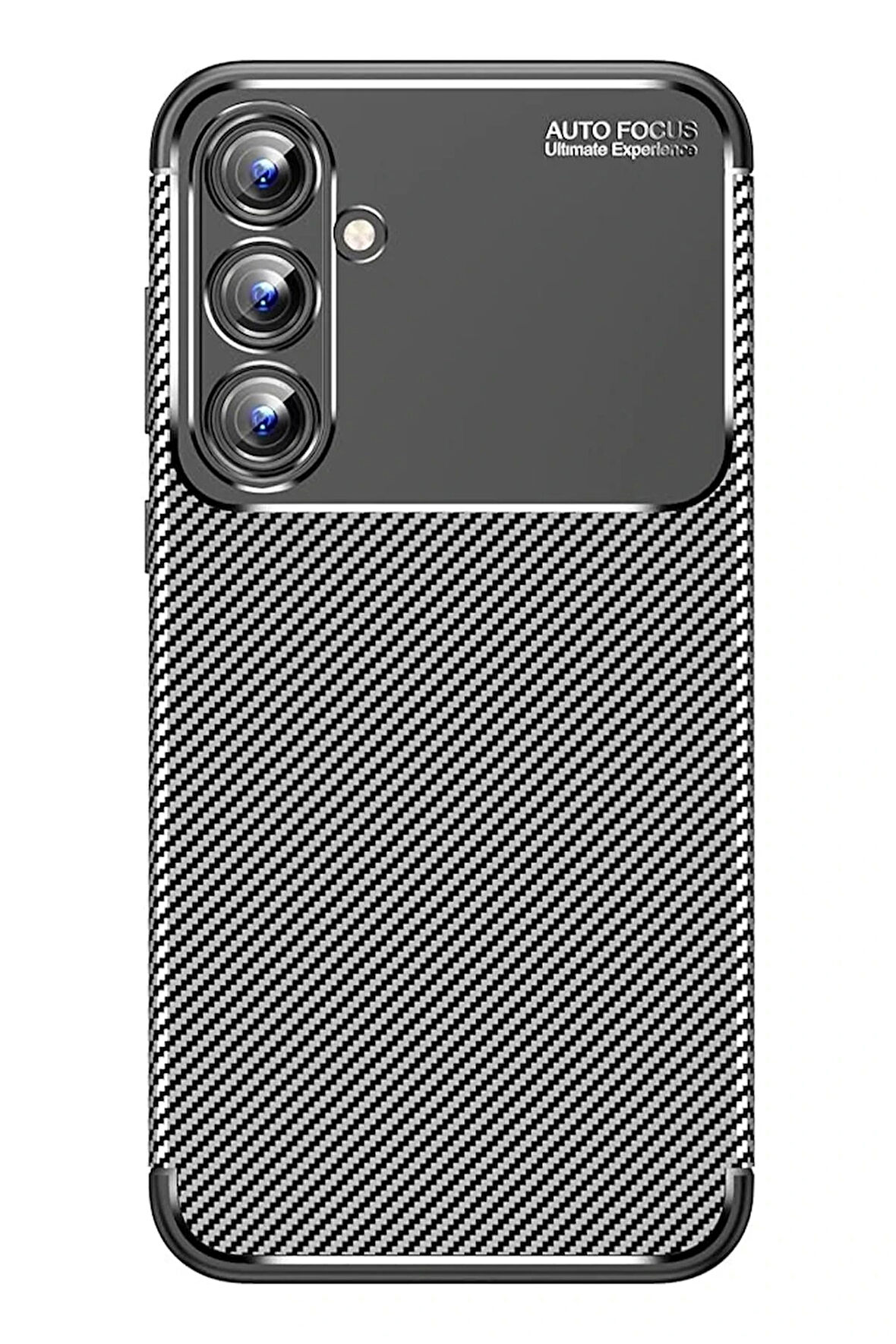 Samsung Galaxy A15 4G Kılıf Auto Focus Karbon Kapak - Siyah