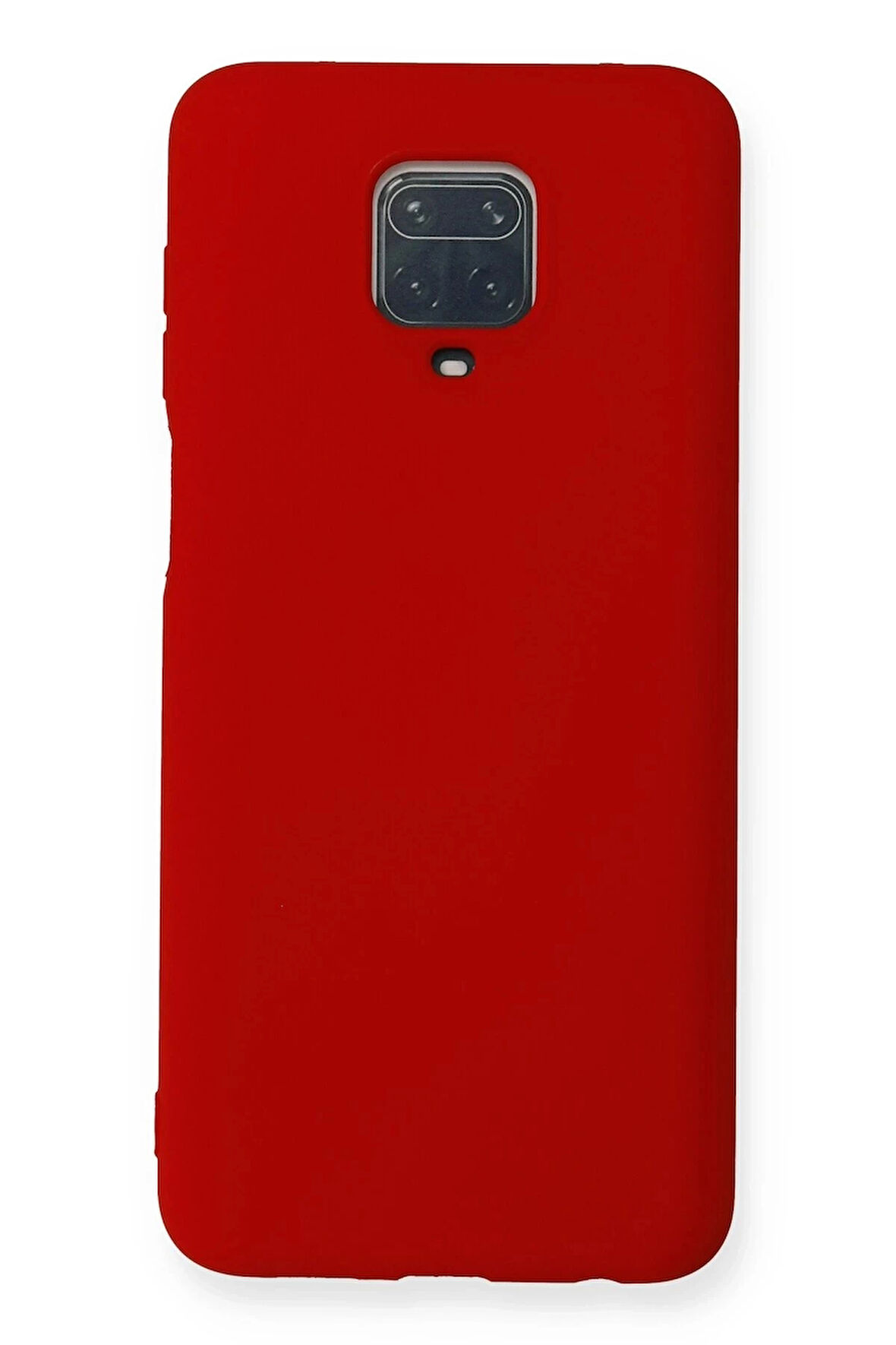 Xiaomi Redmi Note 9 Pro Kılıf Nano içi Kadife Silikon - Kırmızı