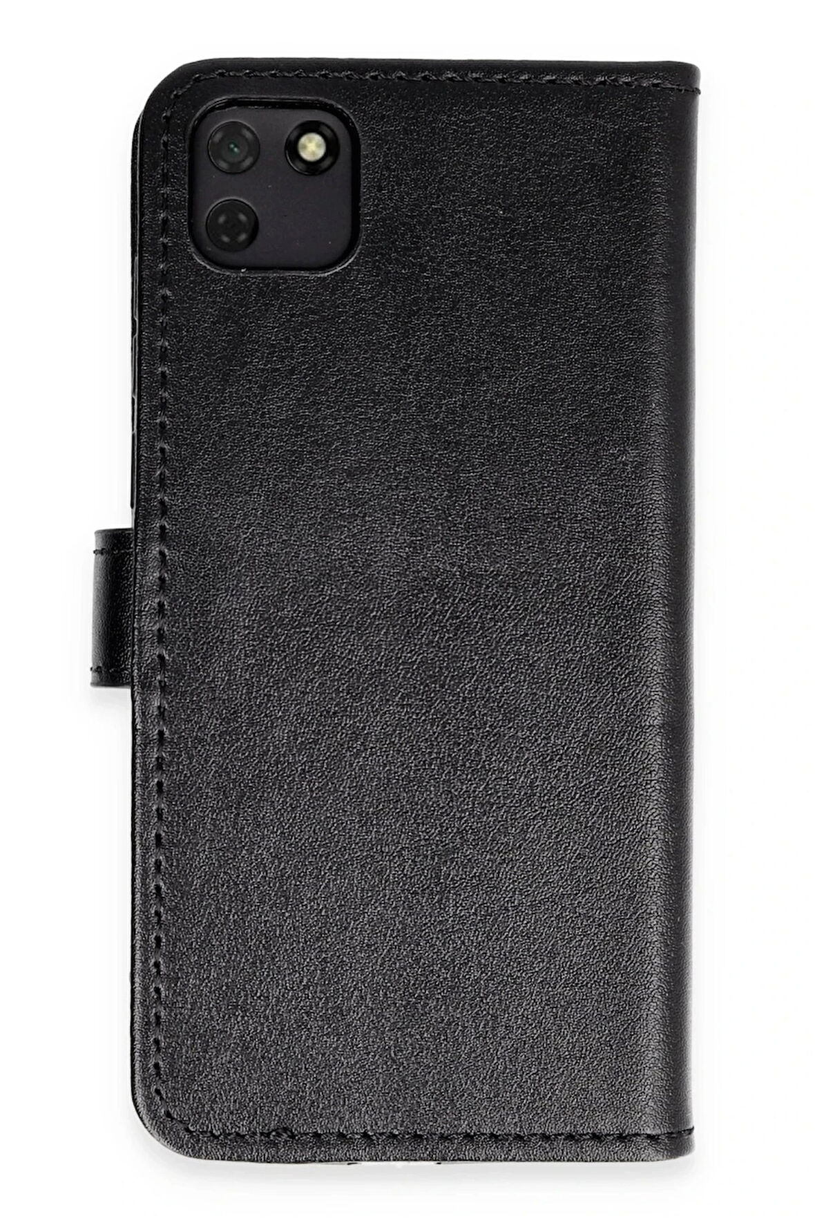 Huawei Y5P Kılıf Trend S Plus Kapaklı Kılıf - Siyah