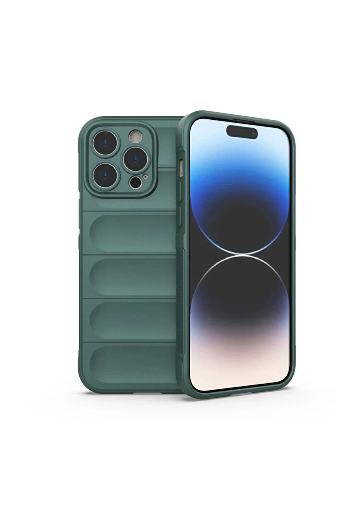 iPhone 16 Pro Kılıf Optimum Silikon - Koyu Yeşil