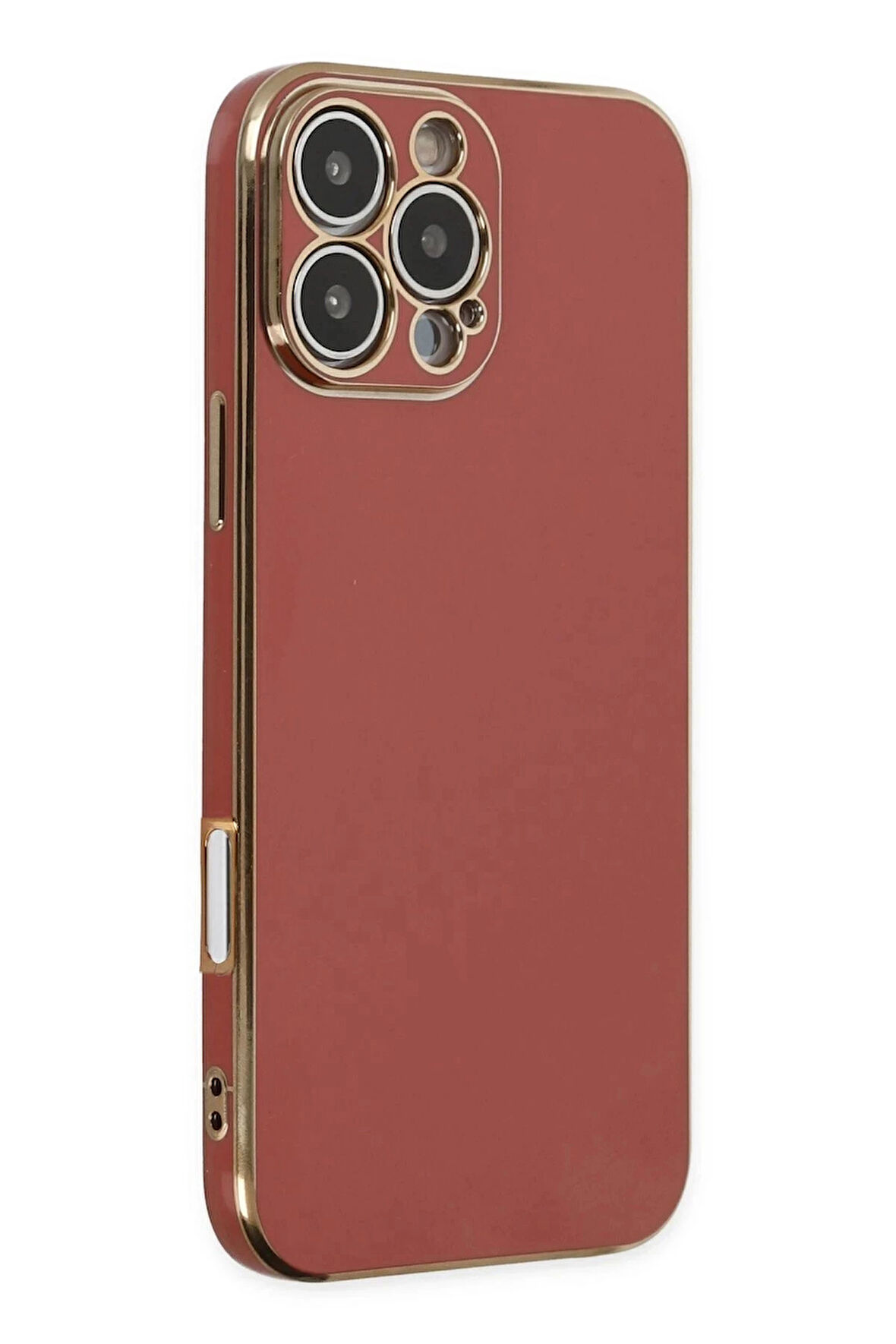 iPhone 16 Pro Kılıf Volet Silikon - Kırmızı