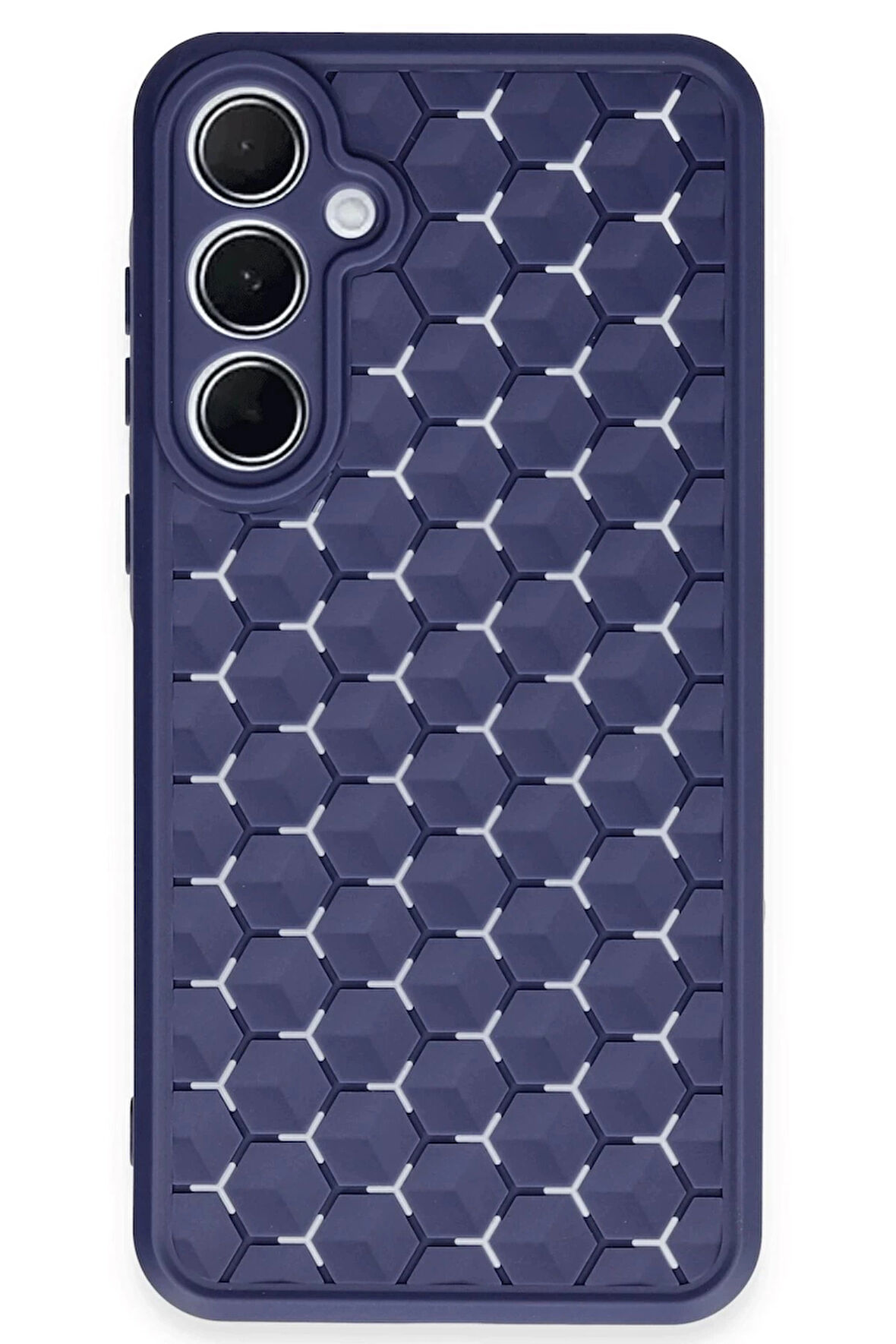 Samsung Galaxy A15 4G Kılıf Petek Silikon Kapak - Lacivert