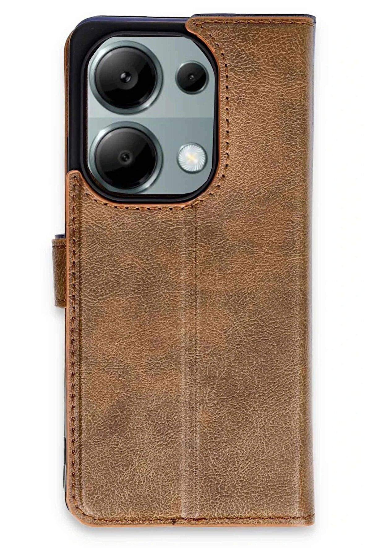 Xiaomi Redmi Note 13 Pro 4G Kılıf Trend S Plus Kapaklı Kılıf - Taba