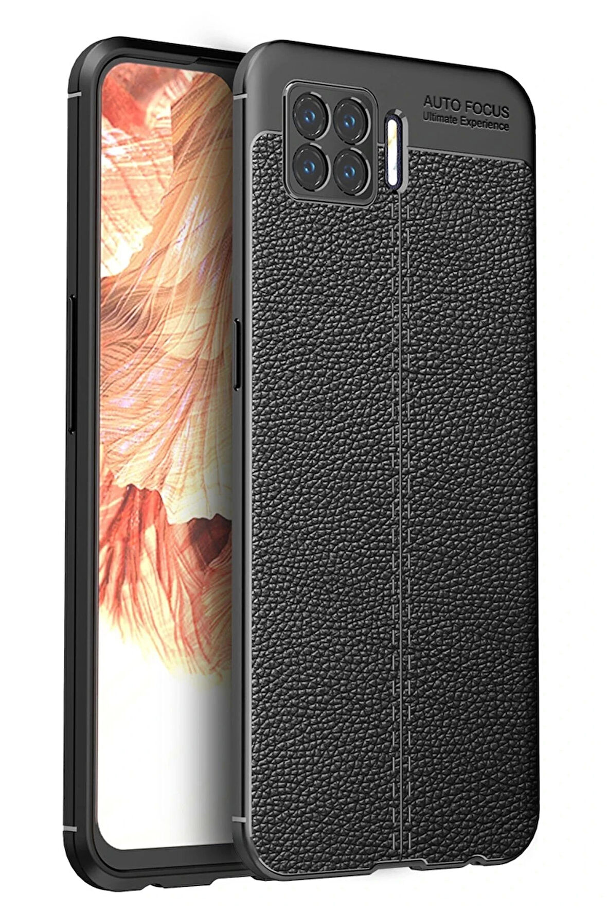 Oppo A73 Kılıf Auto Focus Kapak - Siyah