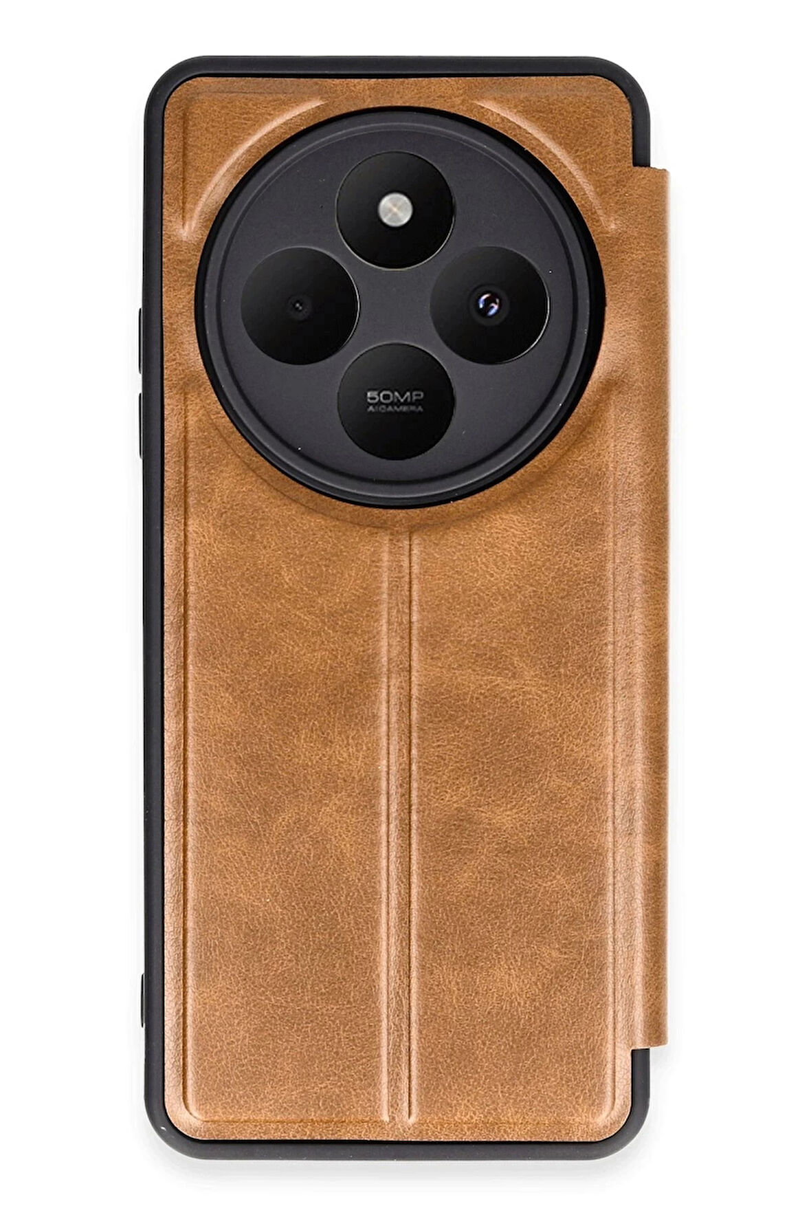 Xiaomi Redmi 14C Kılıf Flip Cover - Taba