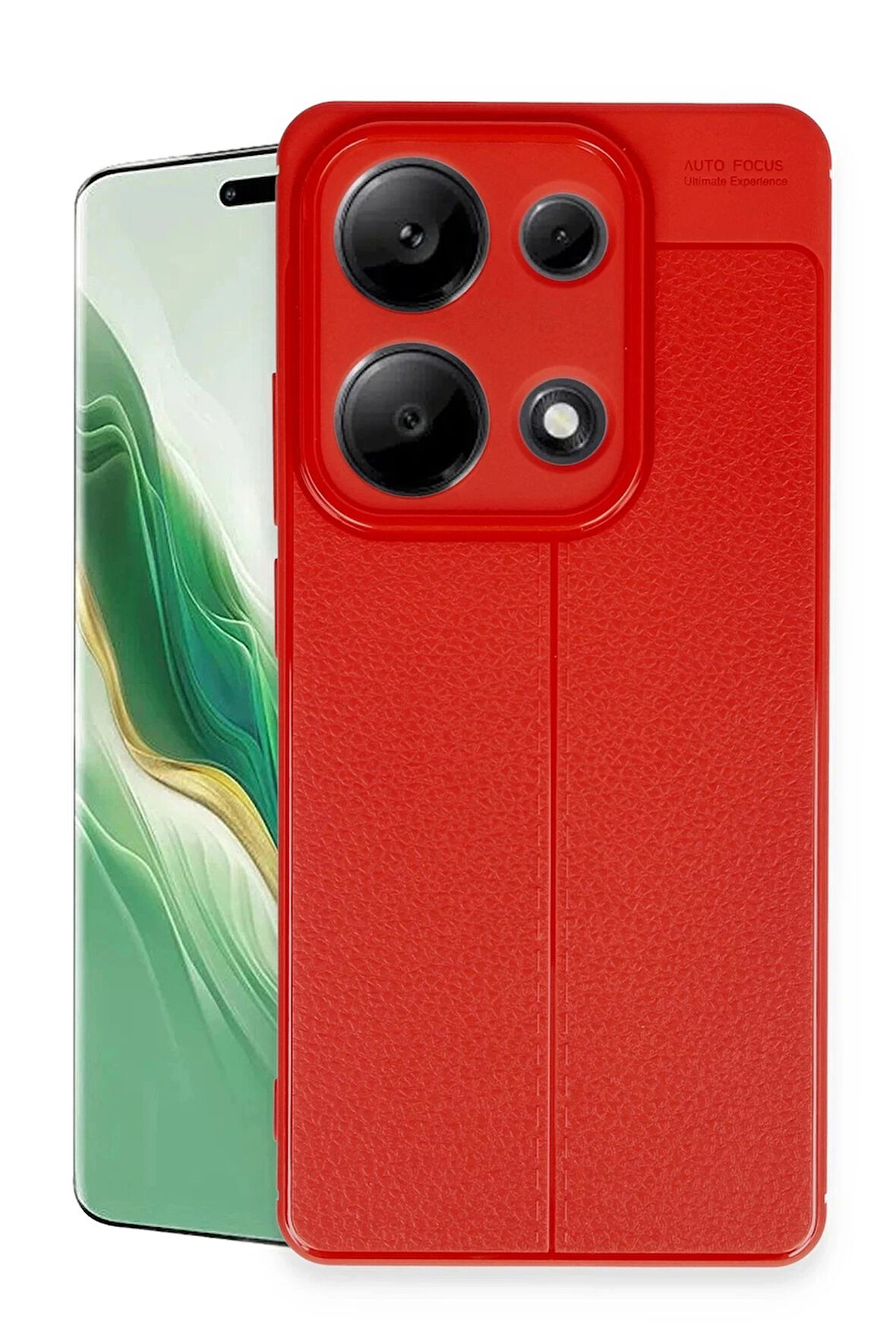 Xiaomi Redmi Note 13 Pro 4G Kılıf Auto Focus Kapak - Kırmızı