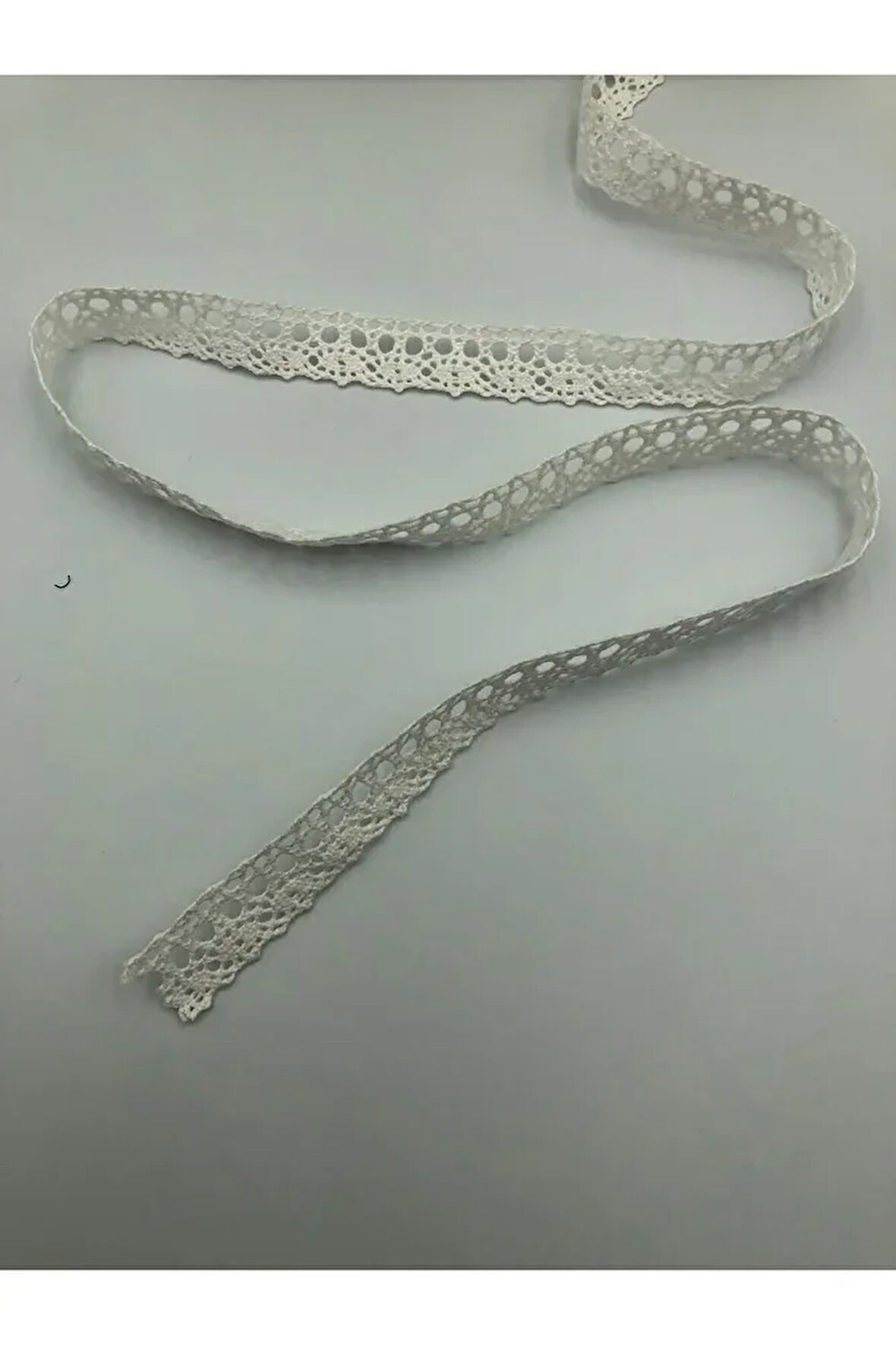5 Metre Pamuk Dantel Şerit 1.7 Cm Kopanaki Güpür