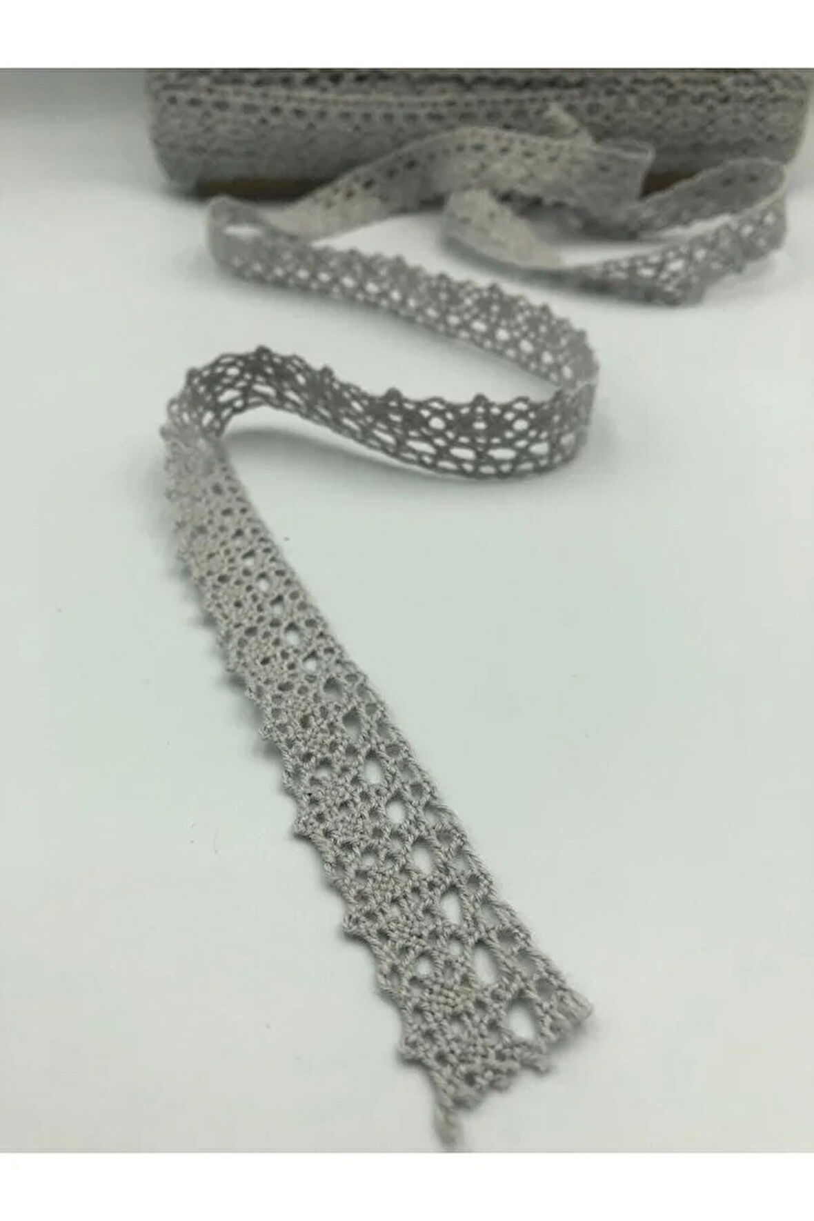 5 Metre Pamuk Dantel Şerit 1.7 Cm Kopanaki Güpür