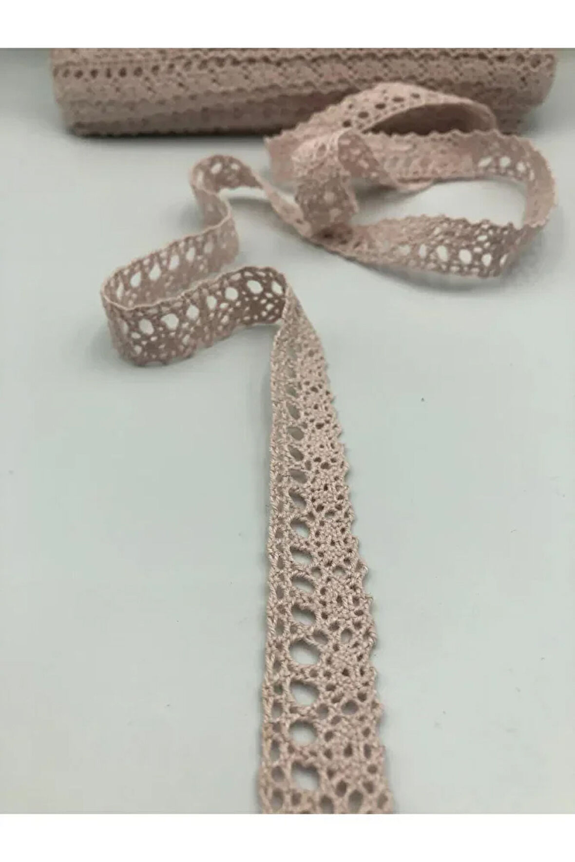 5 Metre Pamuk Dantel Şerit 1.7 Cm Kopanaki Güpür