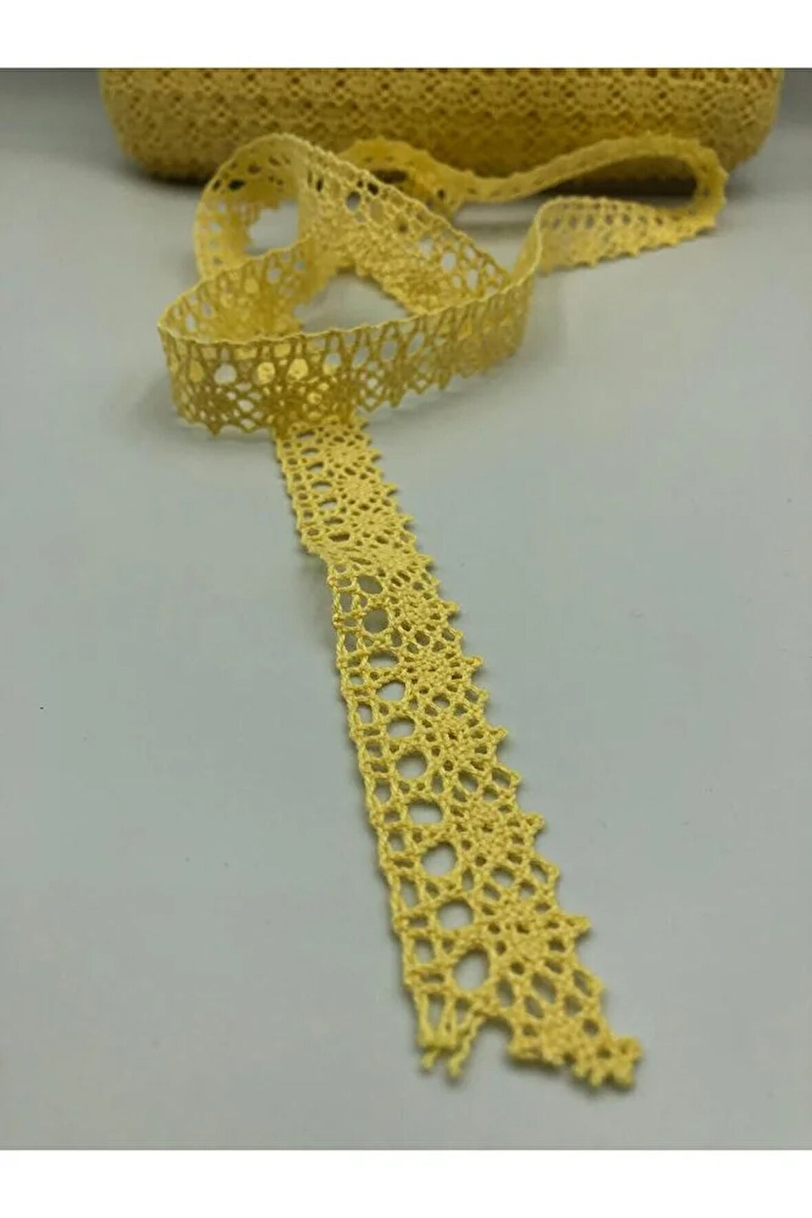 5 Metre Pamuk Dantel Şerit 1.7 Cm Kopanaki Güpür