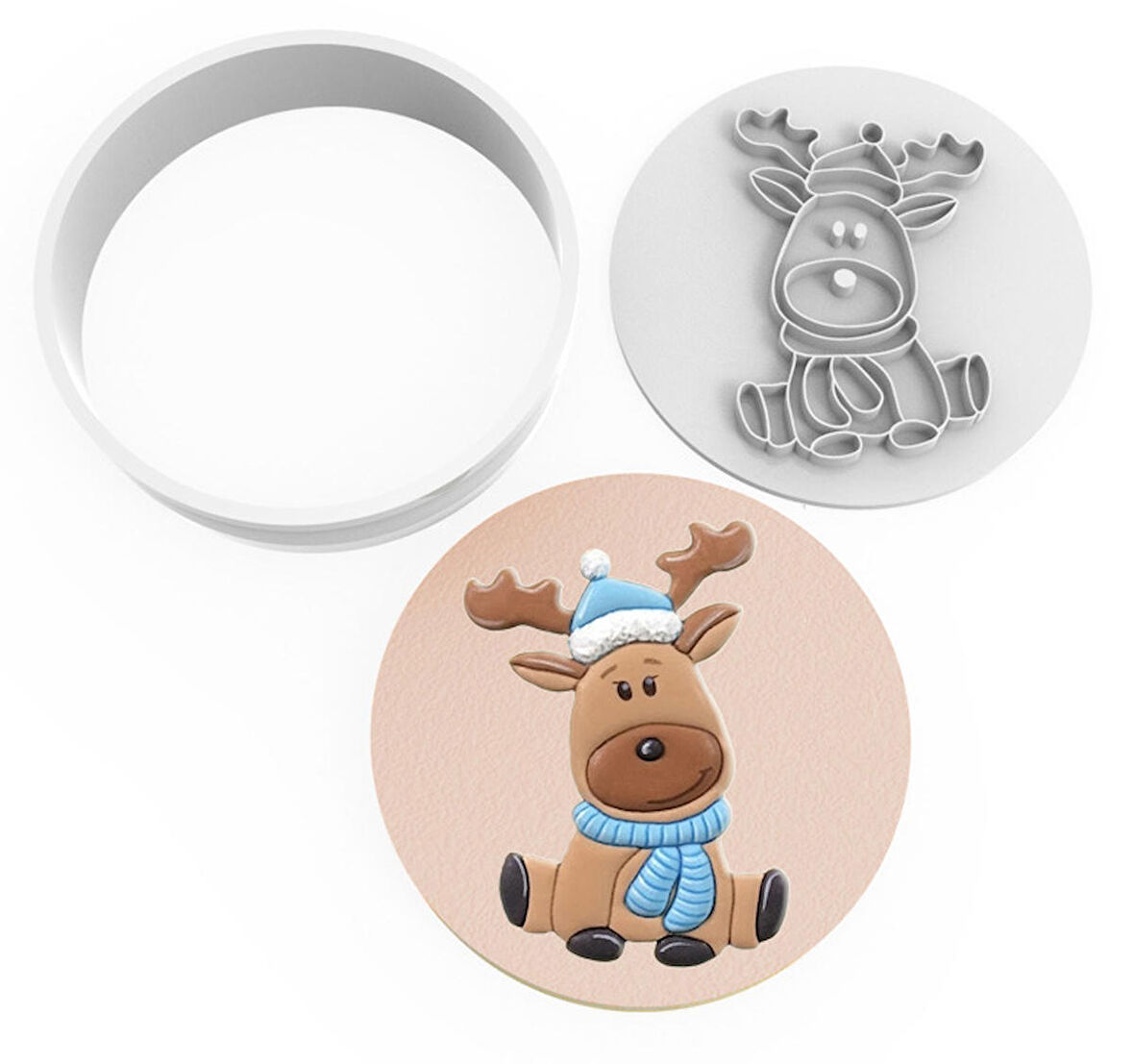 Kurabiye Kesici ve Damga Set - Geyikçik