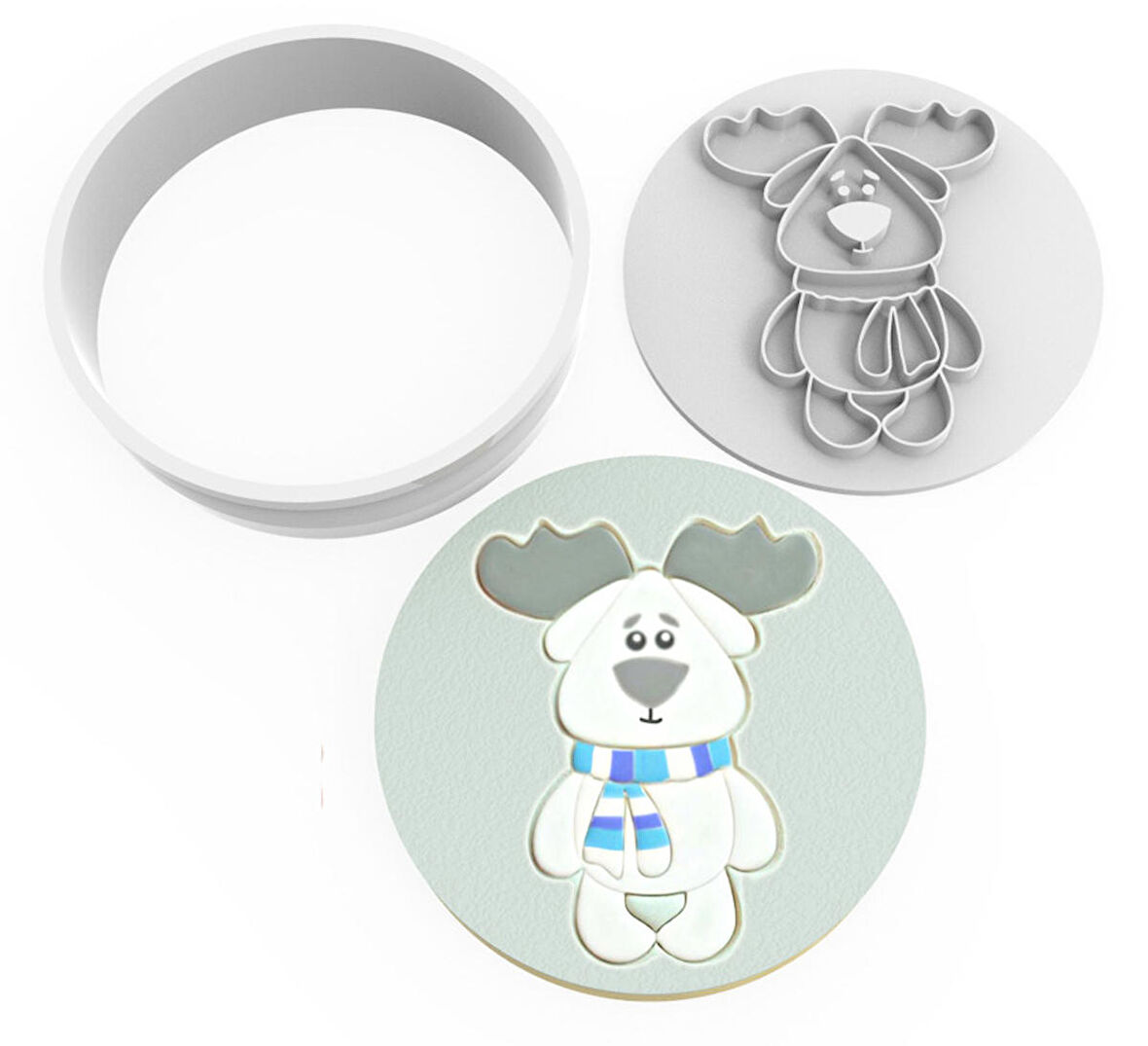 Kurabiye Kesici ve Damga Set - Tatlı Hayvan