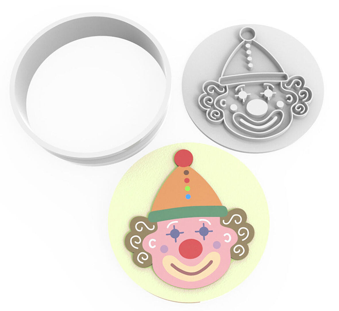 Kurabiye Kesici ve Damga Set - Palyaço