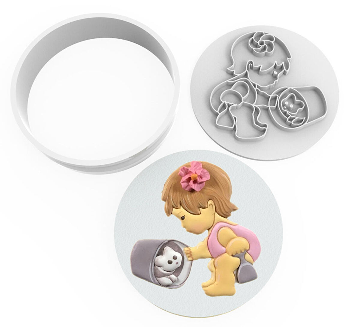 Kurabiye Kesici ve Damga Set - Bebek