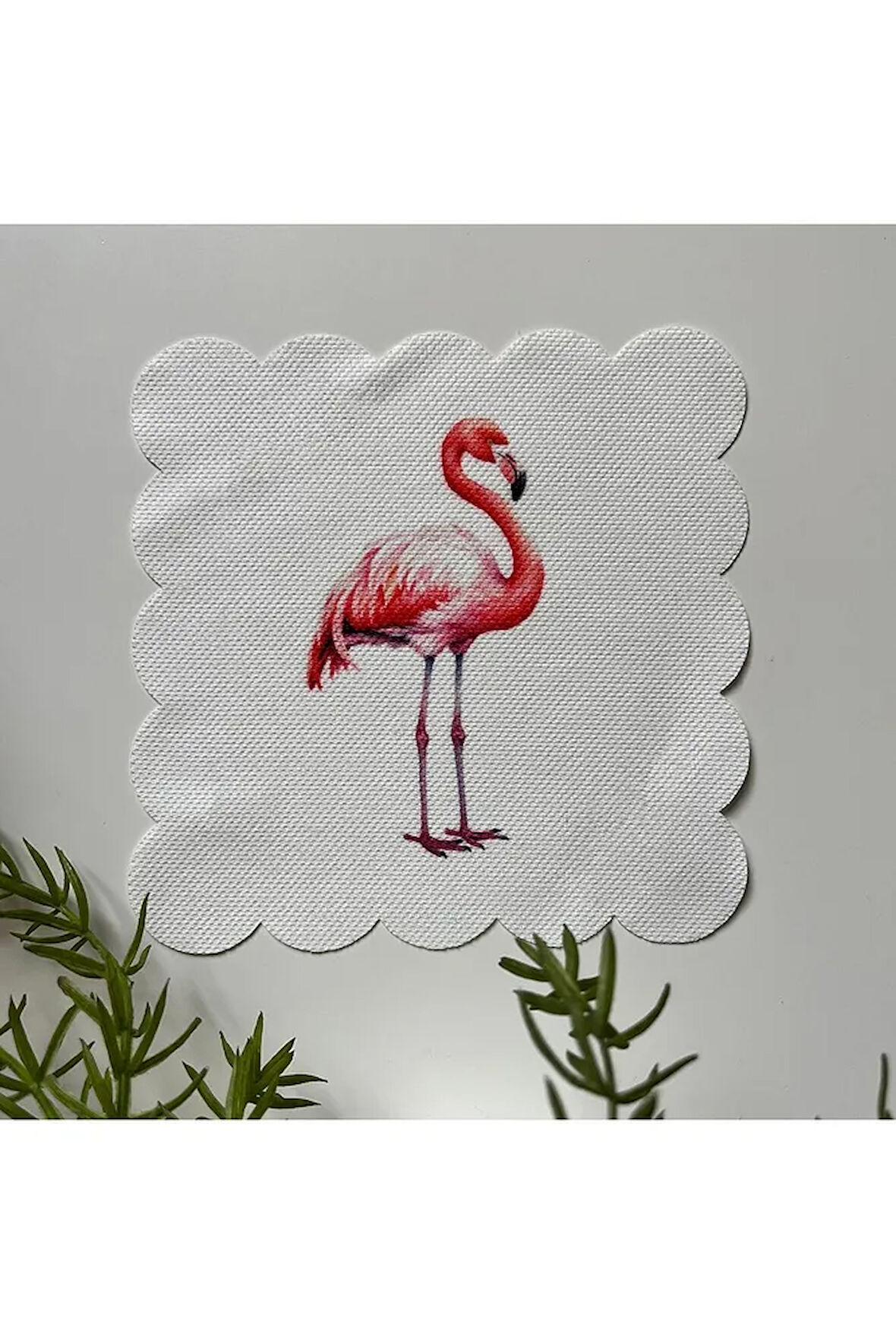 Flamingo Desenli Kokteyl Peçetesi Kumaş