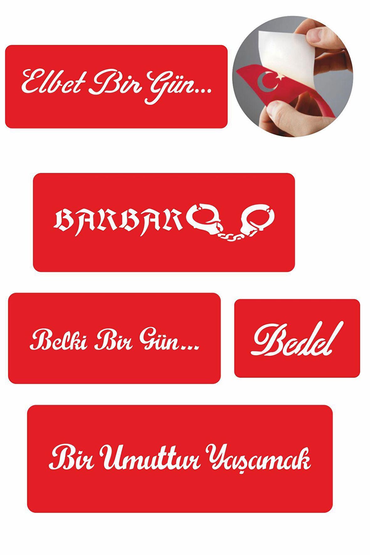 Barbar Bedel Geçici Dövme için 5 Şablon