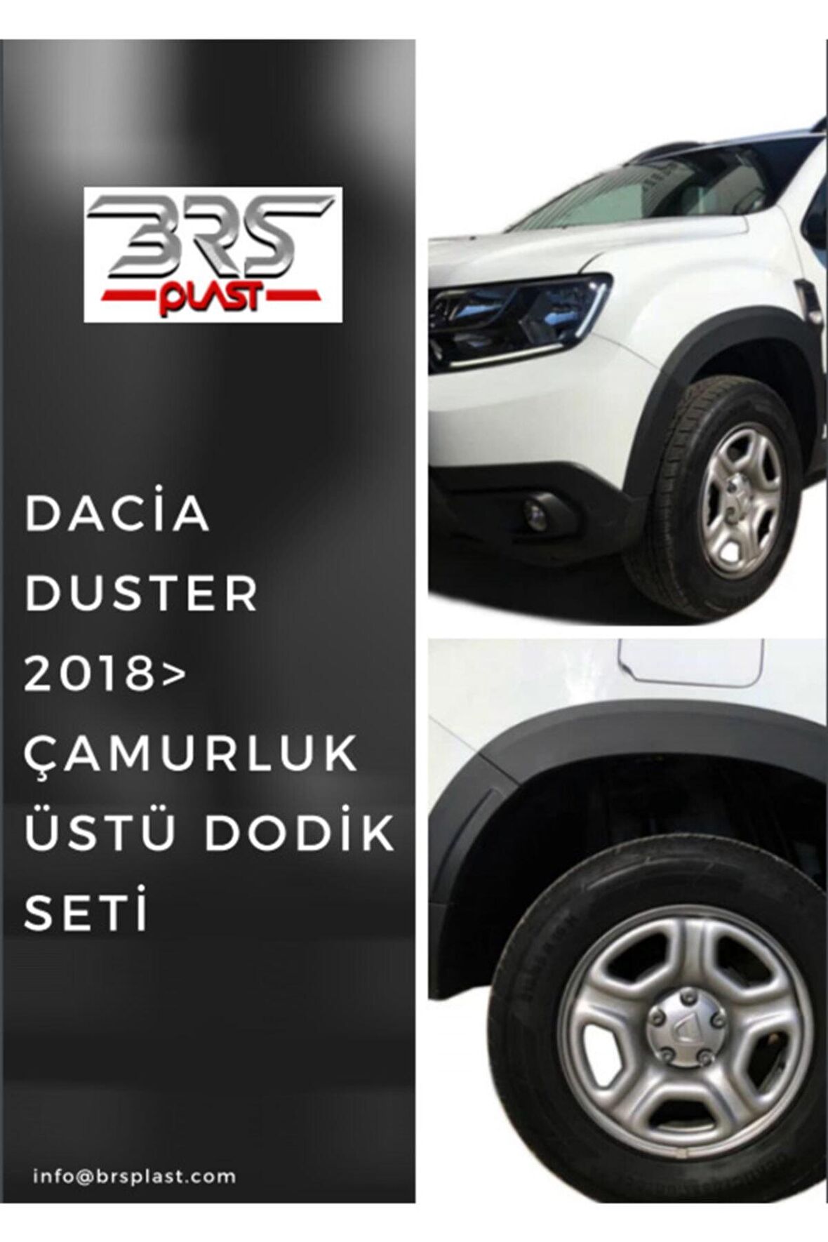 Otomotiv Dacia Duster Düz Çamurluk Dodik 8 Parça 2018 Sonrası