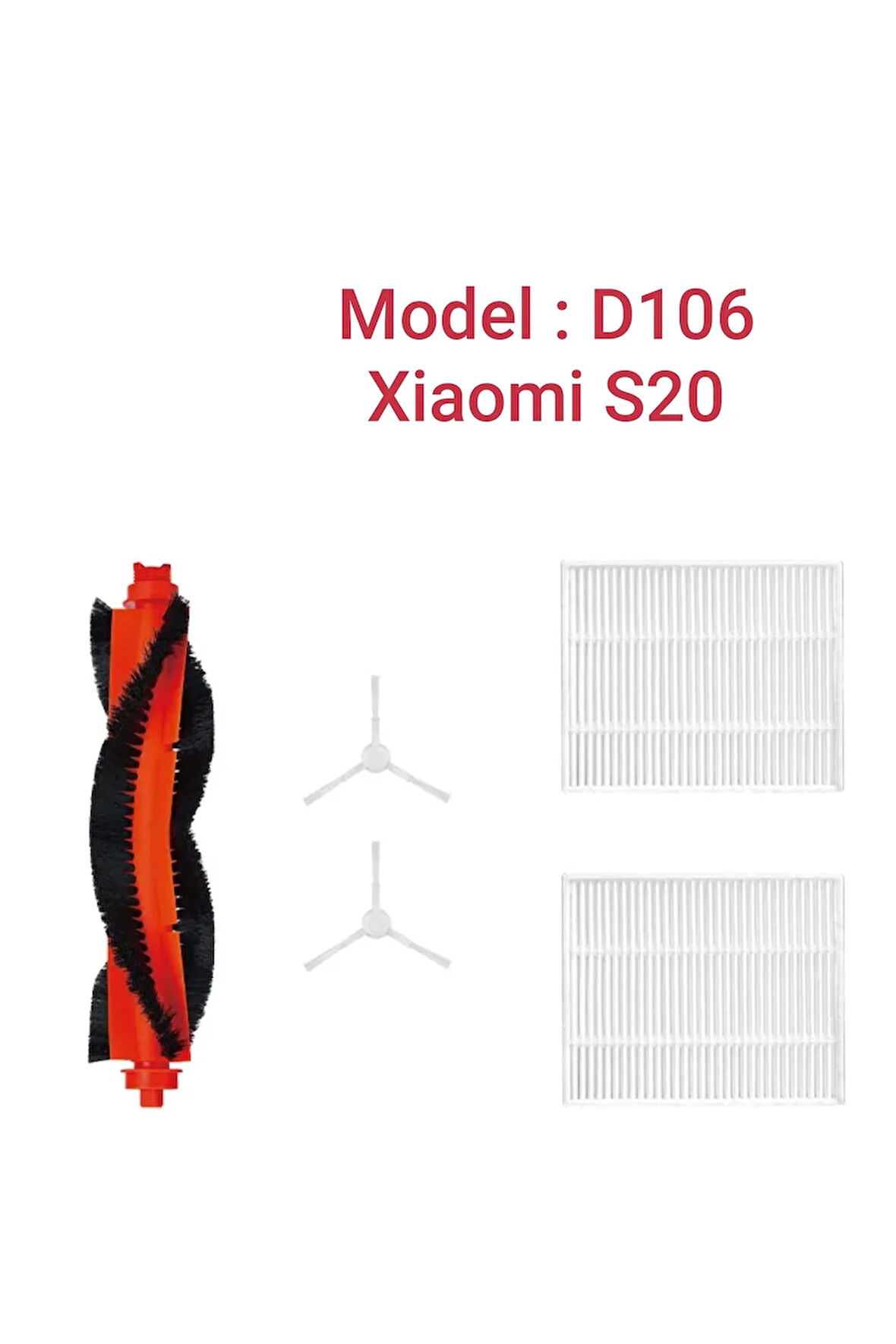 Xiaomi Uyumlu Robot vacuum S20 model D106 yedek parça seti