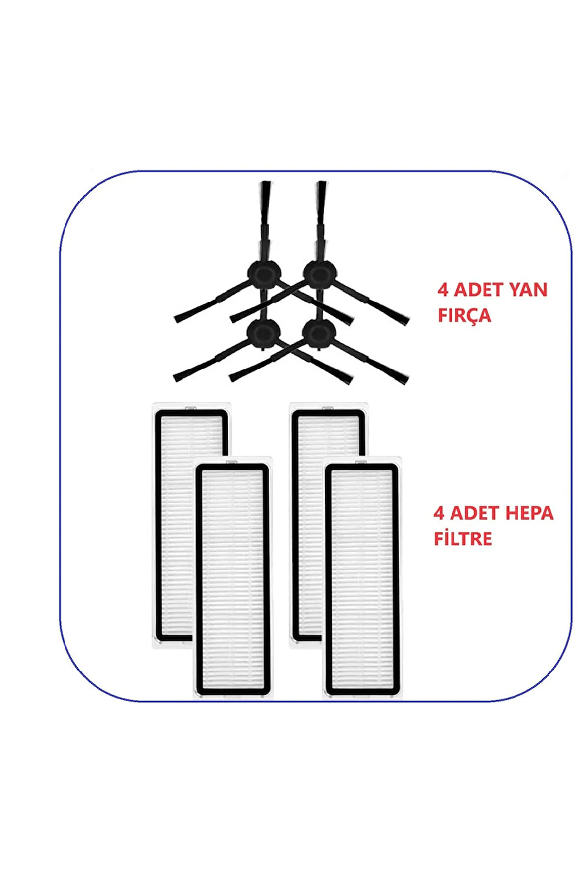 Dream e D10S Plus + Uyumlu Fırça Filtre Toz Torbası Paspas yedek Parçaları