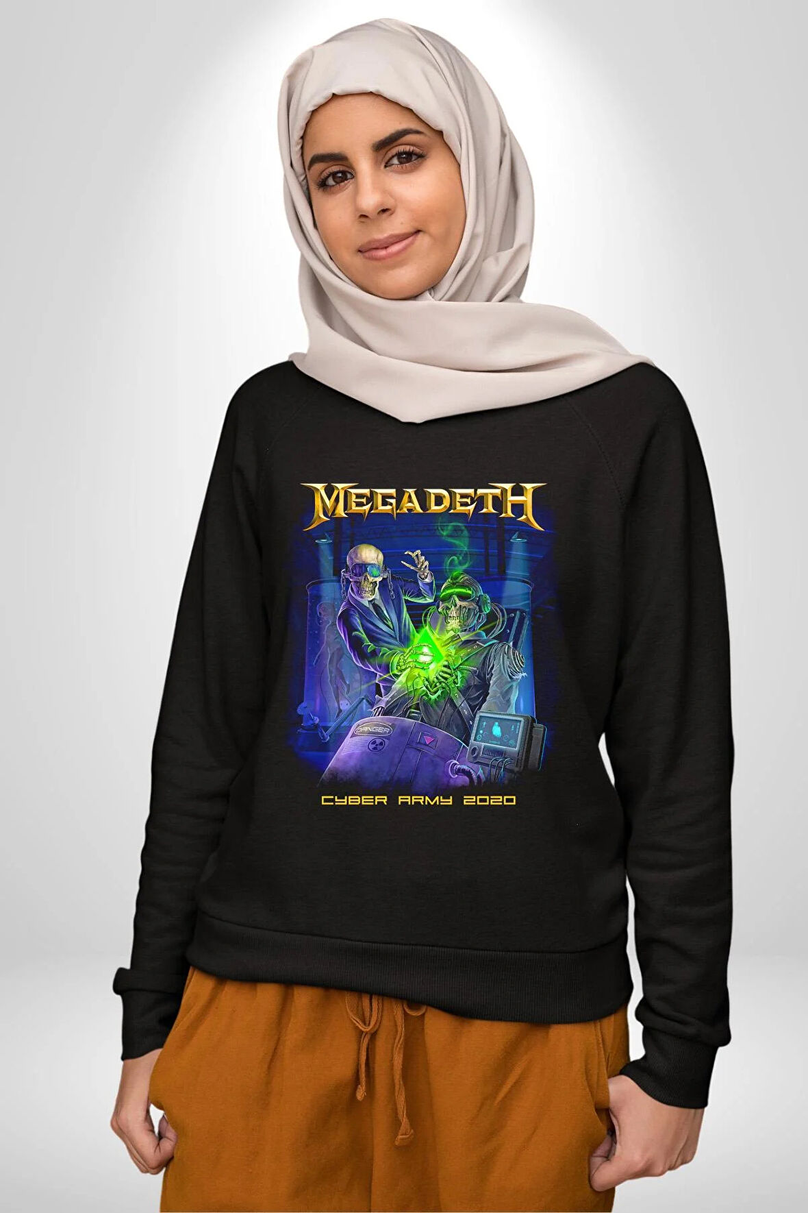 Megadeth Heavy Metal Kadın Erkek Siyah Sweatshirt 