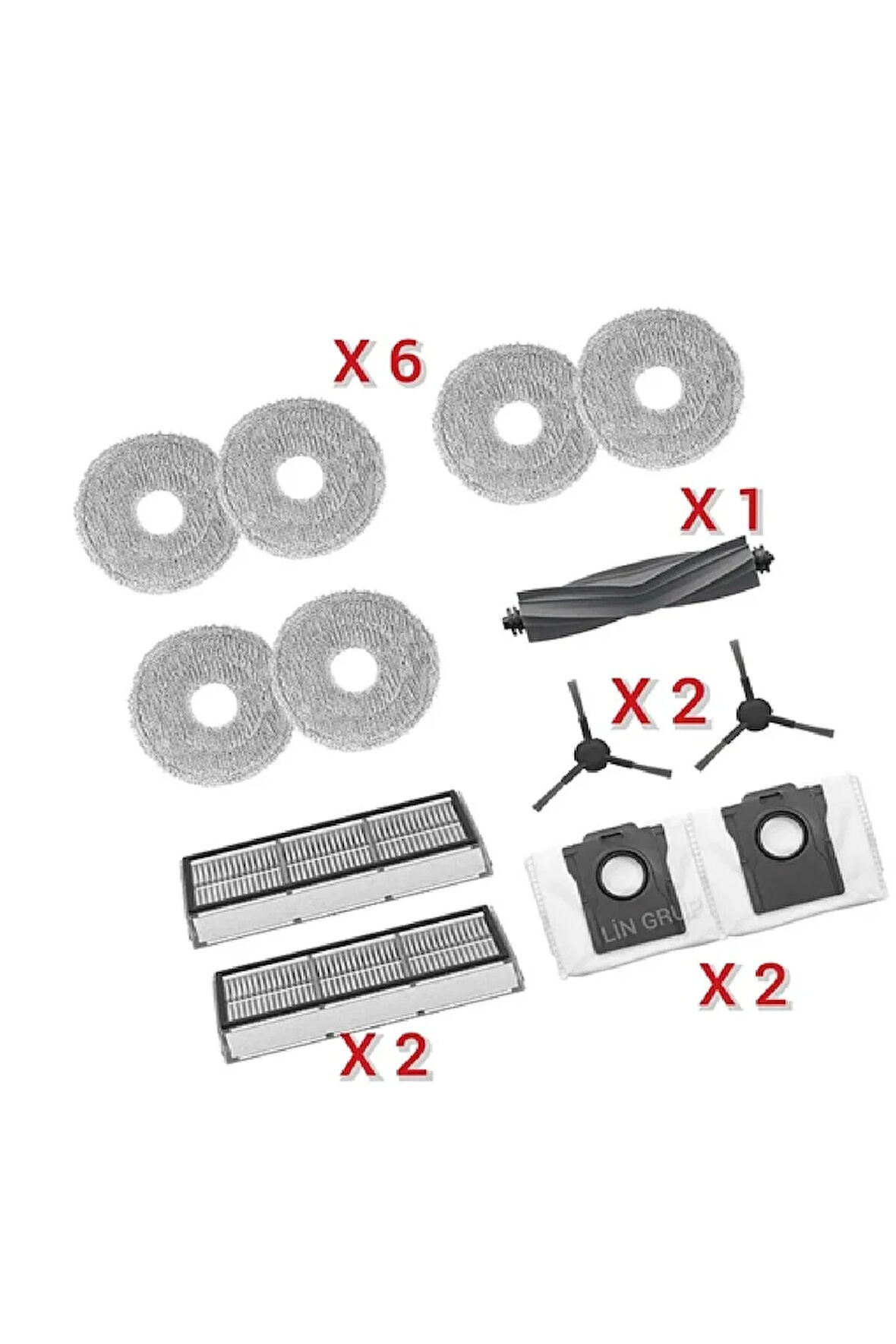 Dreame D20 Ultra uyumlu yedek parça seti