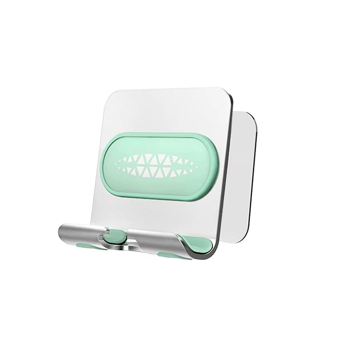 Microcase Döner Başlıklı Duvara Düz Alana Yapışkanlı Telefon Standı - MAVİ AL4979