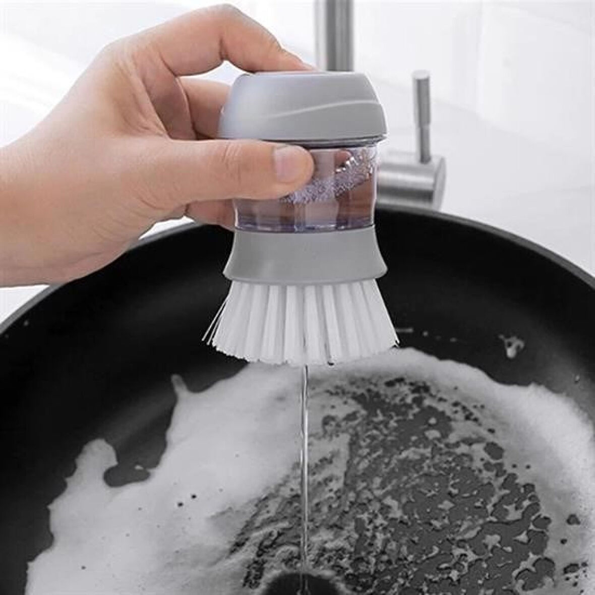 Buffer® Deterjan Hazneli Kolay Bulaşık Yıkama Fırçası Bulaşık Sünger