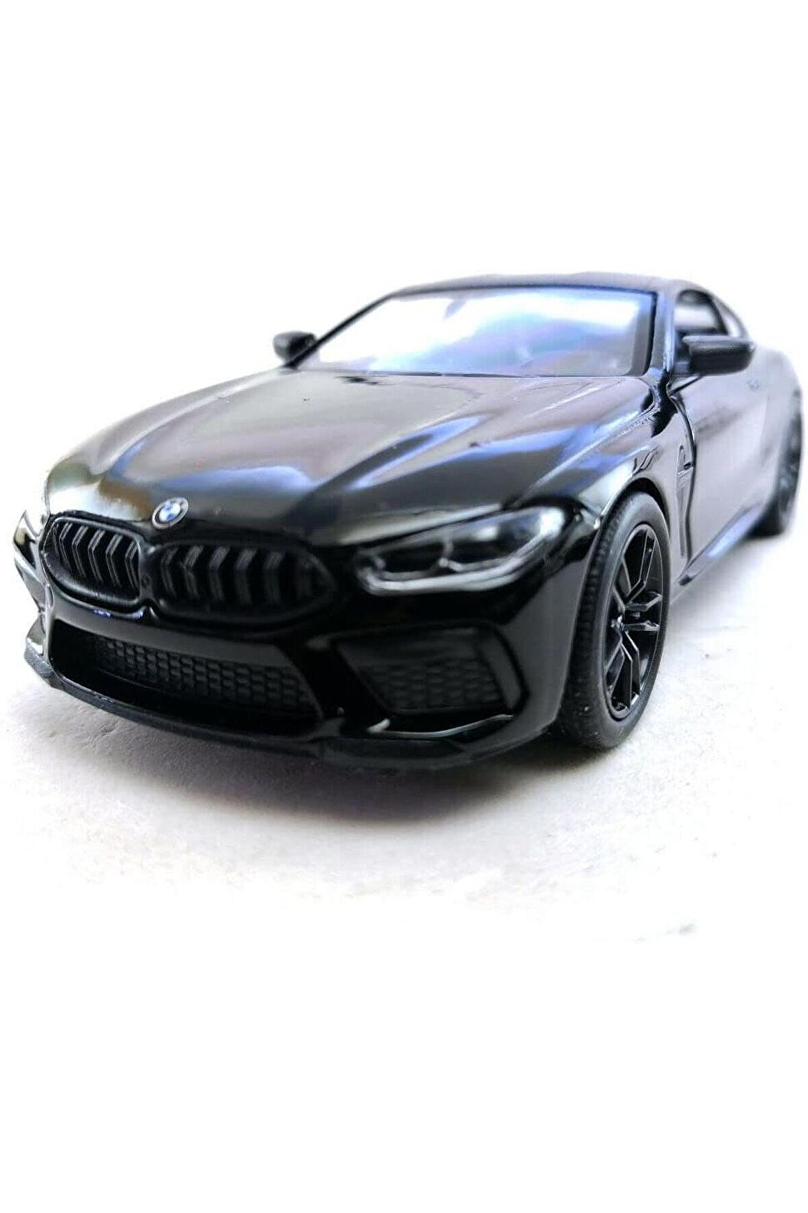 BMW M8 Diecast Çek Bırak Model Araba 1:34 Ölçek Siyah