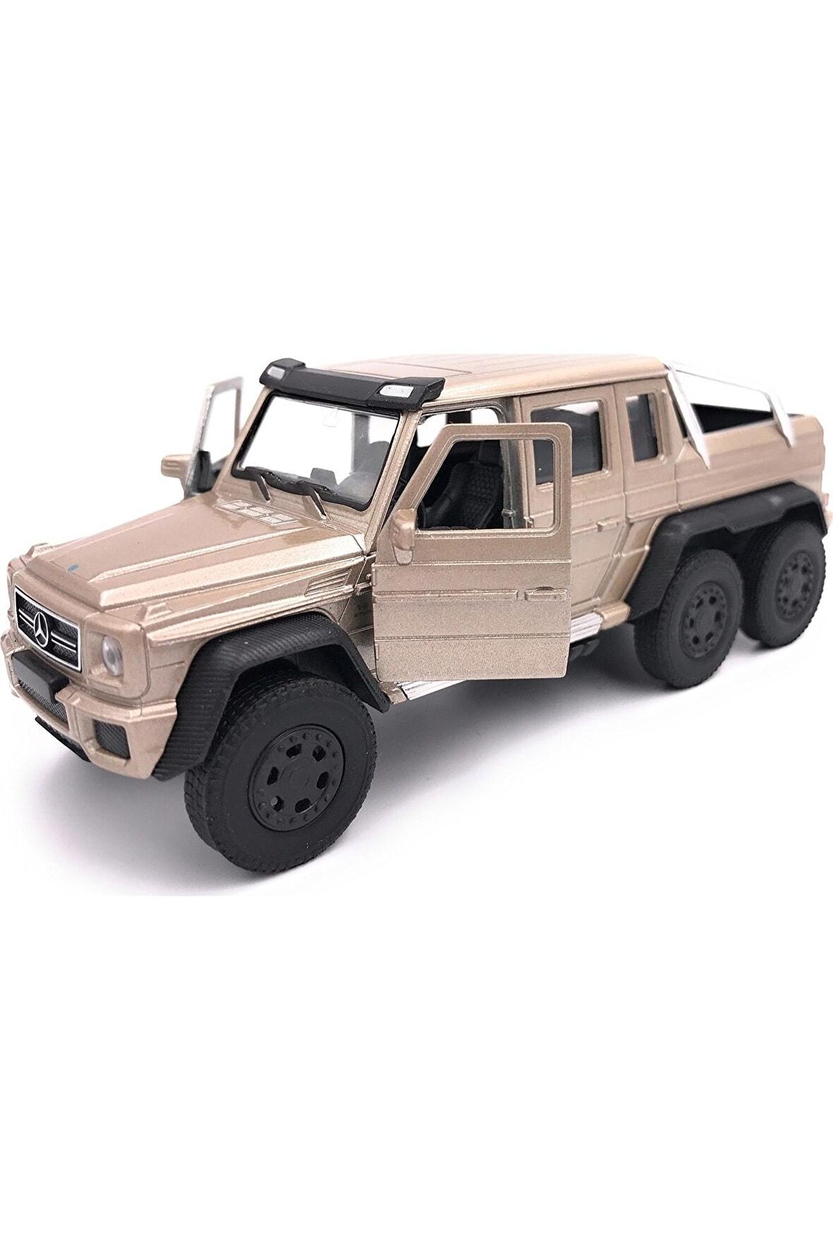 1:36 Mercedes G63 Amg 6x6 Metal Model Araba Bej