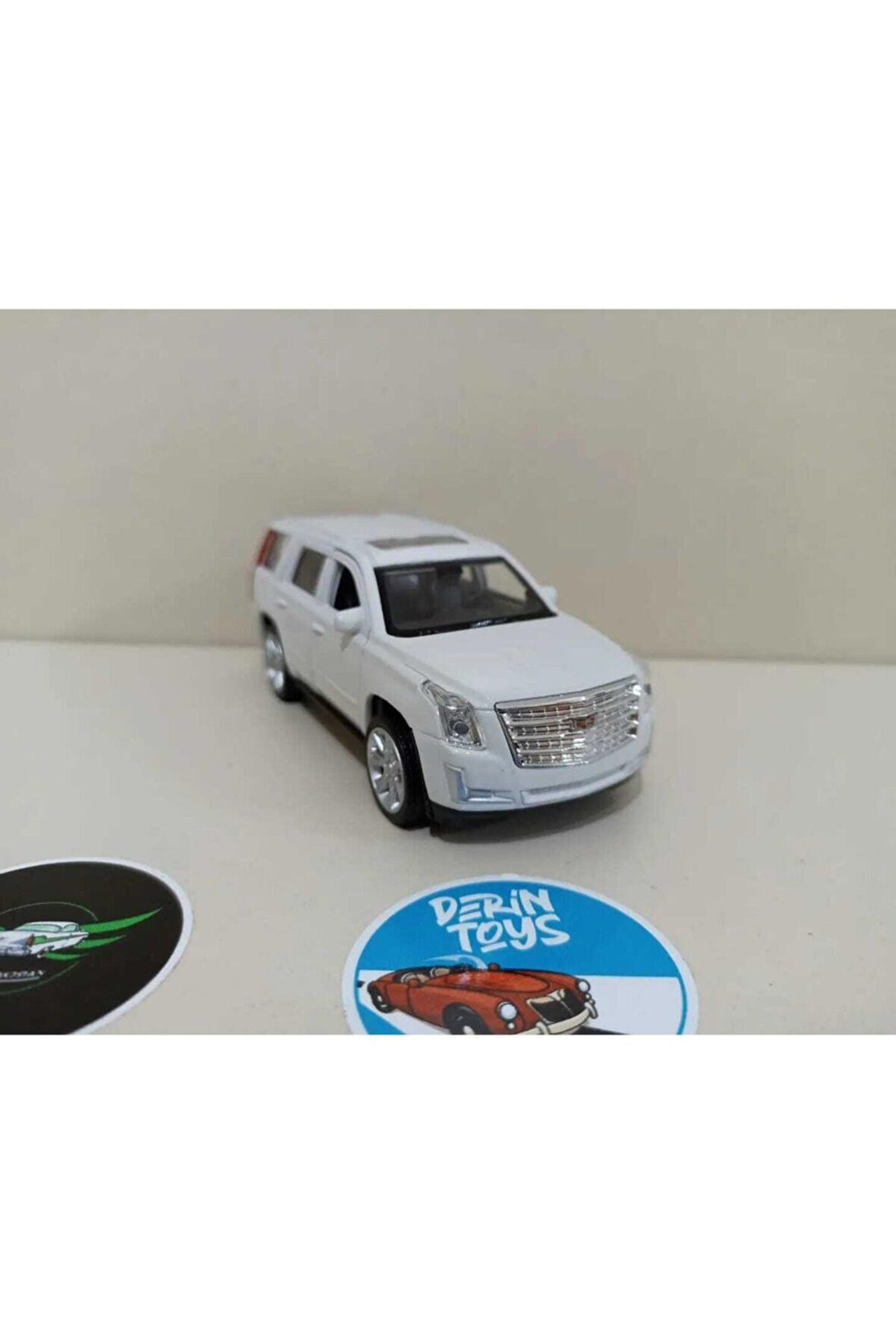 2017 Cadillac Escalade 1/36 12cm Ölçek Diecast Model Araba -beyaz Çek Bırak
