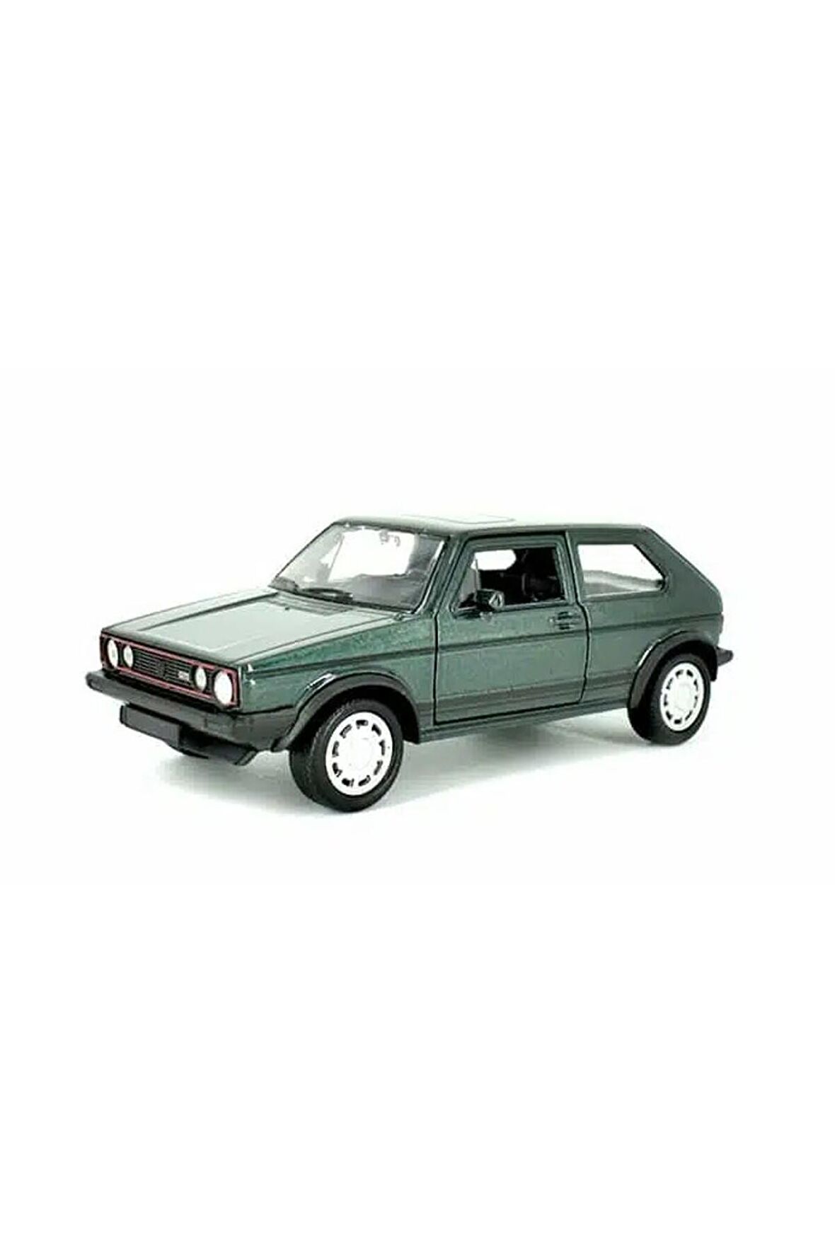Volkswagen Golf GTi MK1 Klasik Araba 1:34 Ölçek Model Açılış Kapıları Lisanslı Ürün Yeşil