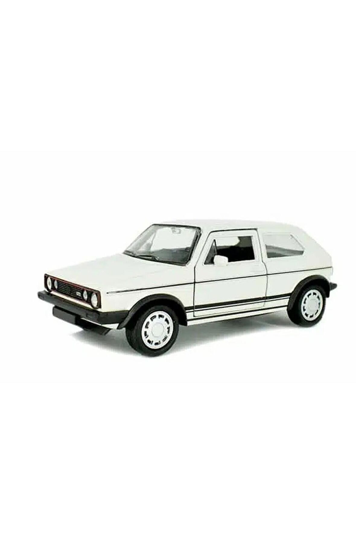 Volkswagen Golf GTi MK1 Klasik Araba 1:34 Ölçek Model Açılış Kapıları Lisanslı Ürün Beyaz