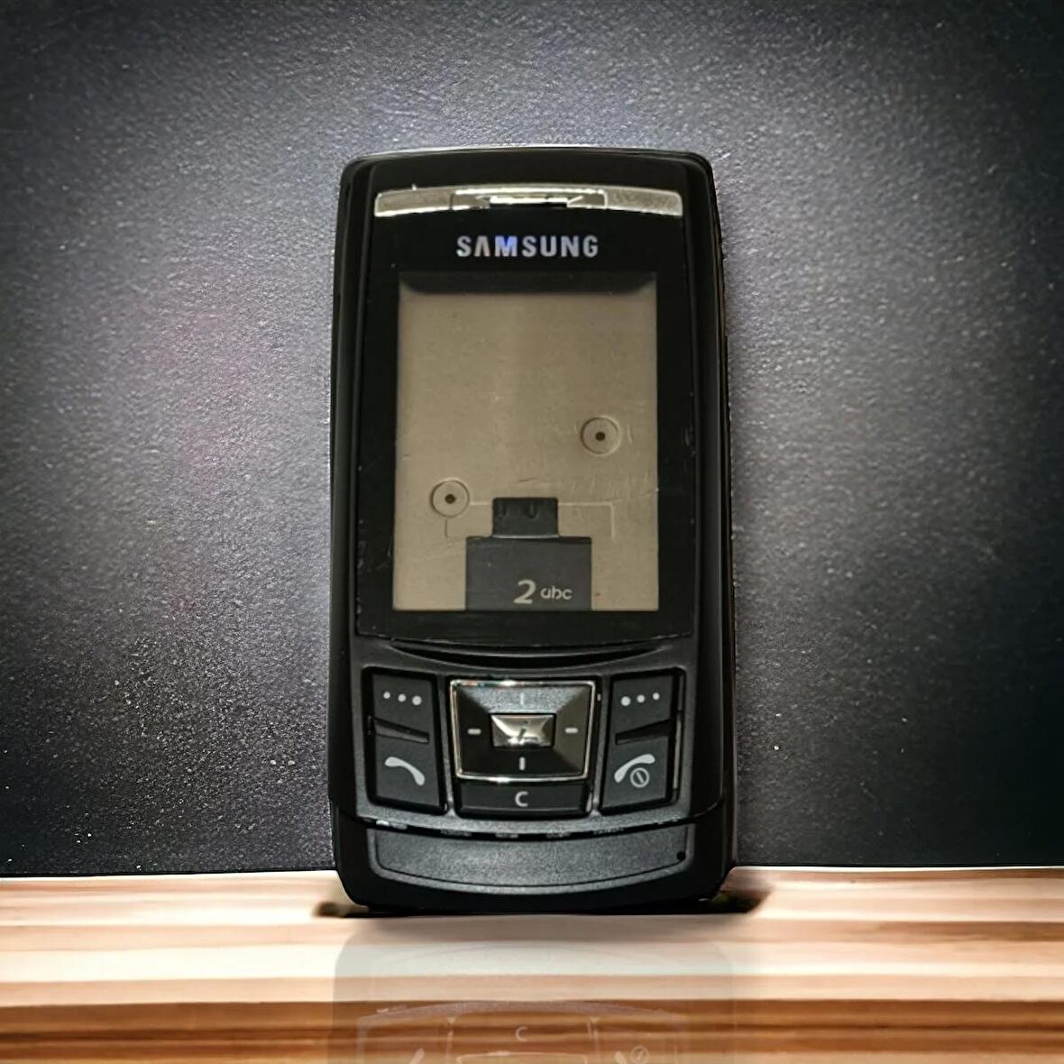 Samsung D840 Kasa Samsung Galaxy D840 Uyumlu Siyah Renk Orta Kasa Ön Arka Kapak Tuş Takımı 