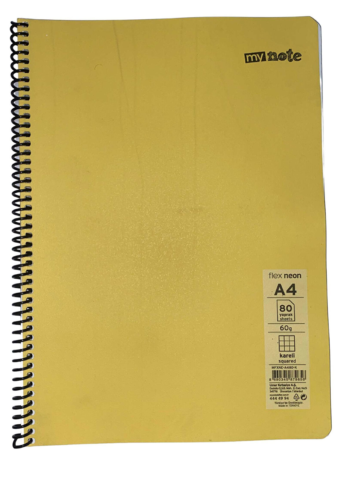 Mynote Flex Neo Defter A4 80 Yp Kareli