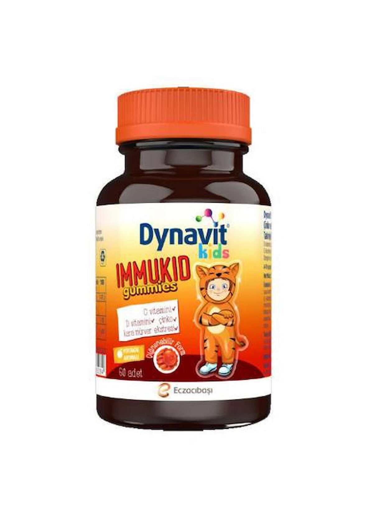 Dynavit Kids Immukid Gummies 60 Adet Çiğnenebilir Form