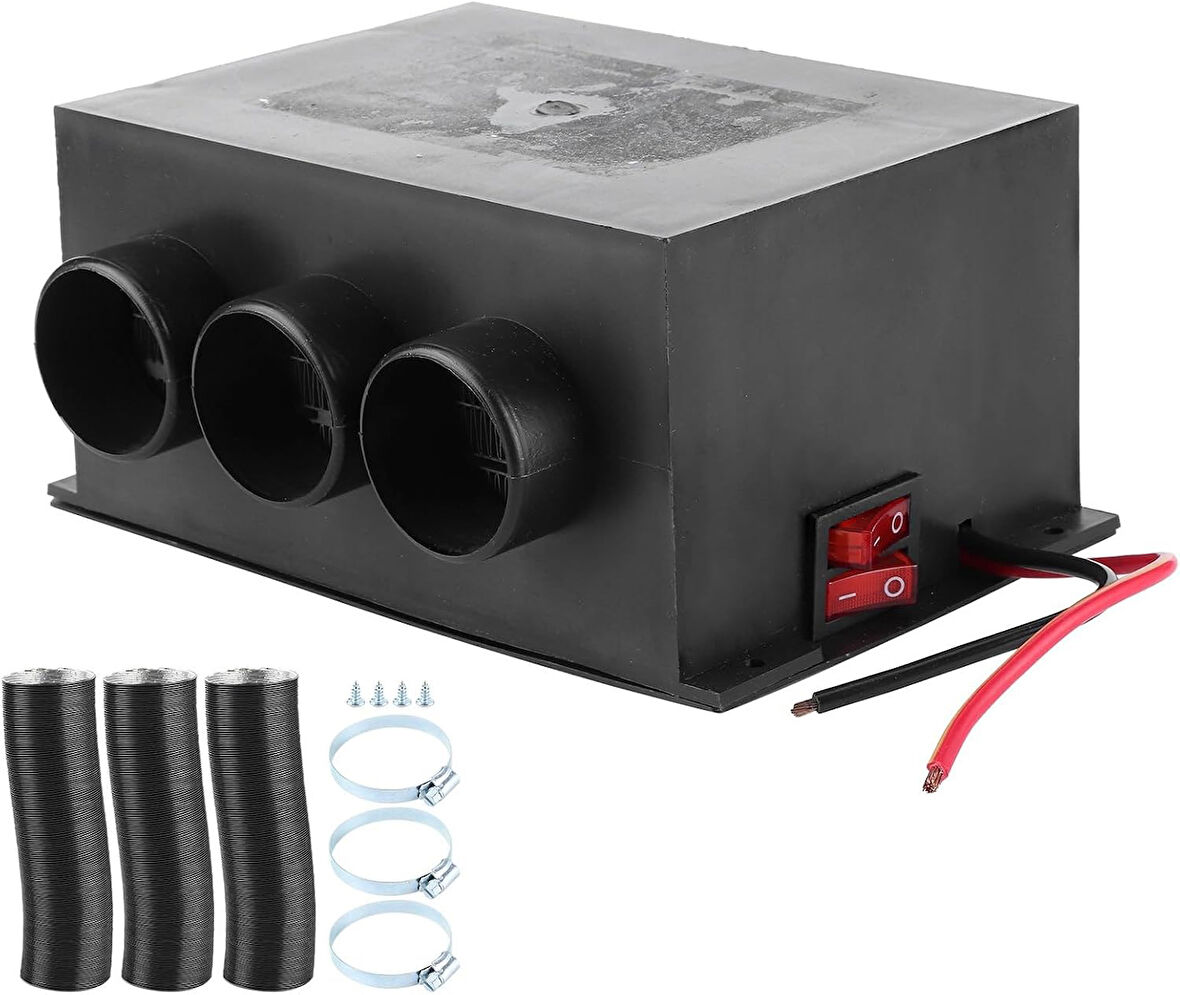 AYAK ALTI FANLI ELEKTRİKLİ ISITICI VE CAM BUĞU CÖZÜCÜ 250 - 400WATT 12 VOLT
