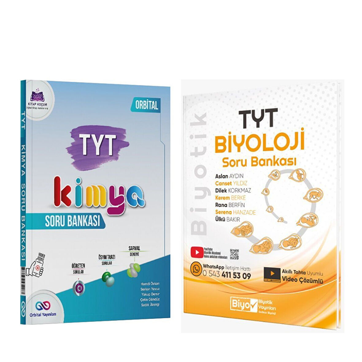 Orbital TYT Kimya ve Biyotik Biyoloji Soru Bankası Seti 2 Kitap